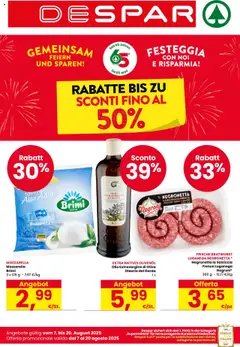 Anteprima del volantino Despar Bolzano catalogo valido a partire dal 07.08.2025
