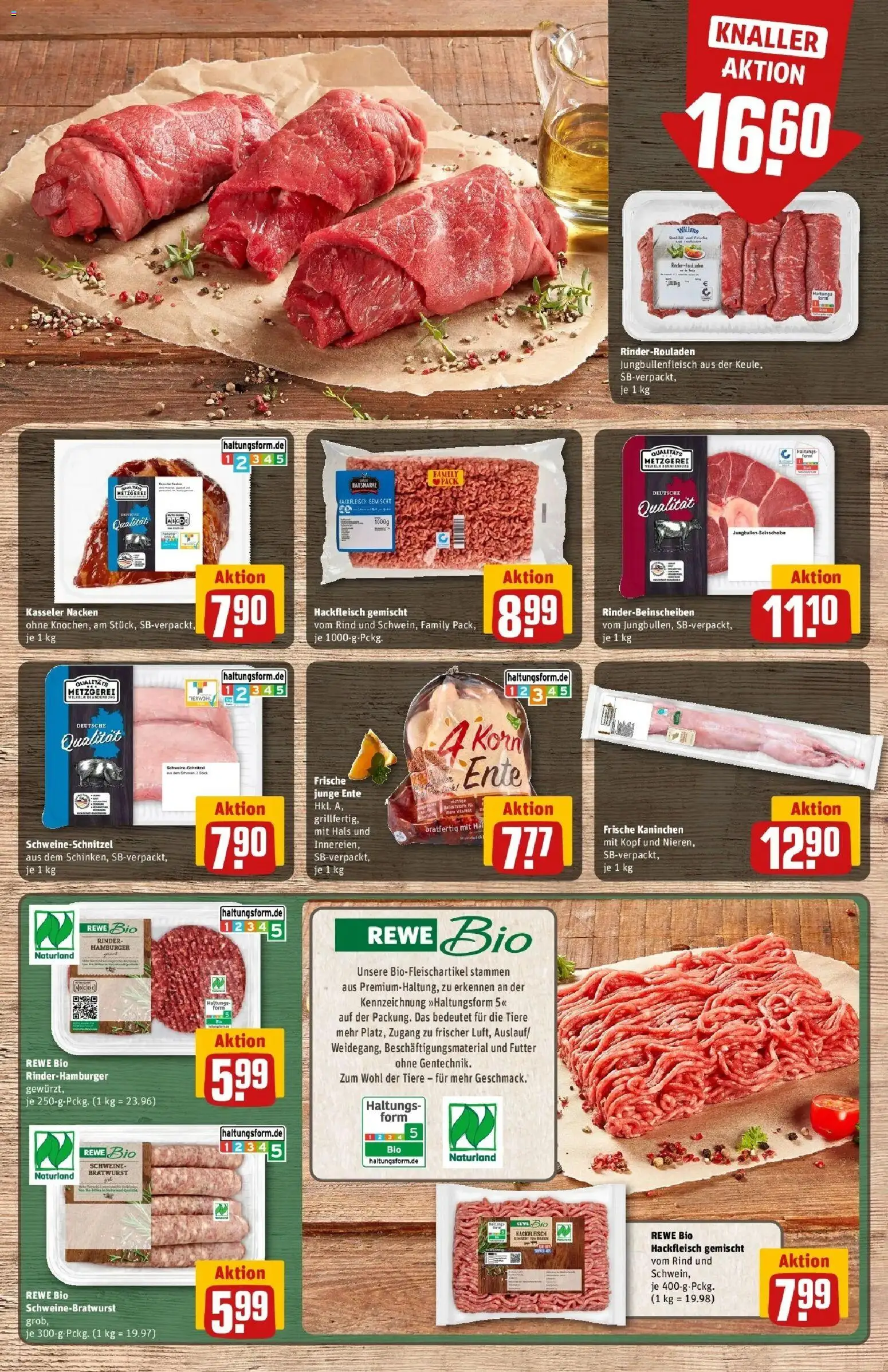 Rewe Prospekt Elsterwerda	 – gültig ab 02.03.2026 | Seite: 8 | Produkte: Rinderrouladen, Kaninchen, Bratwurst, Ente