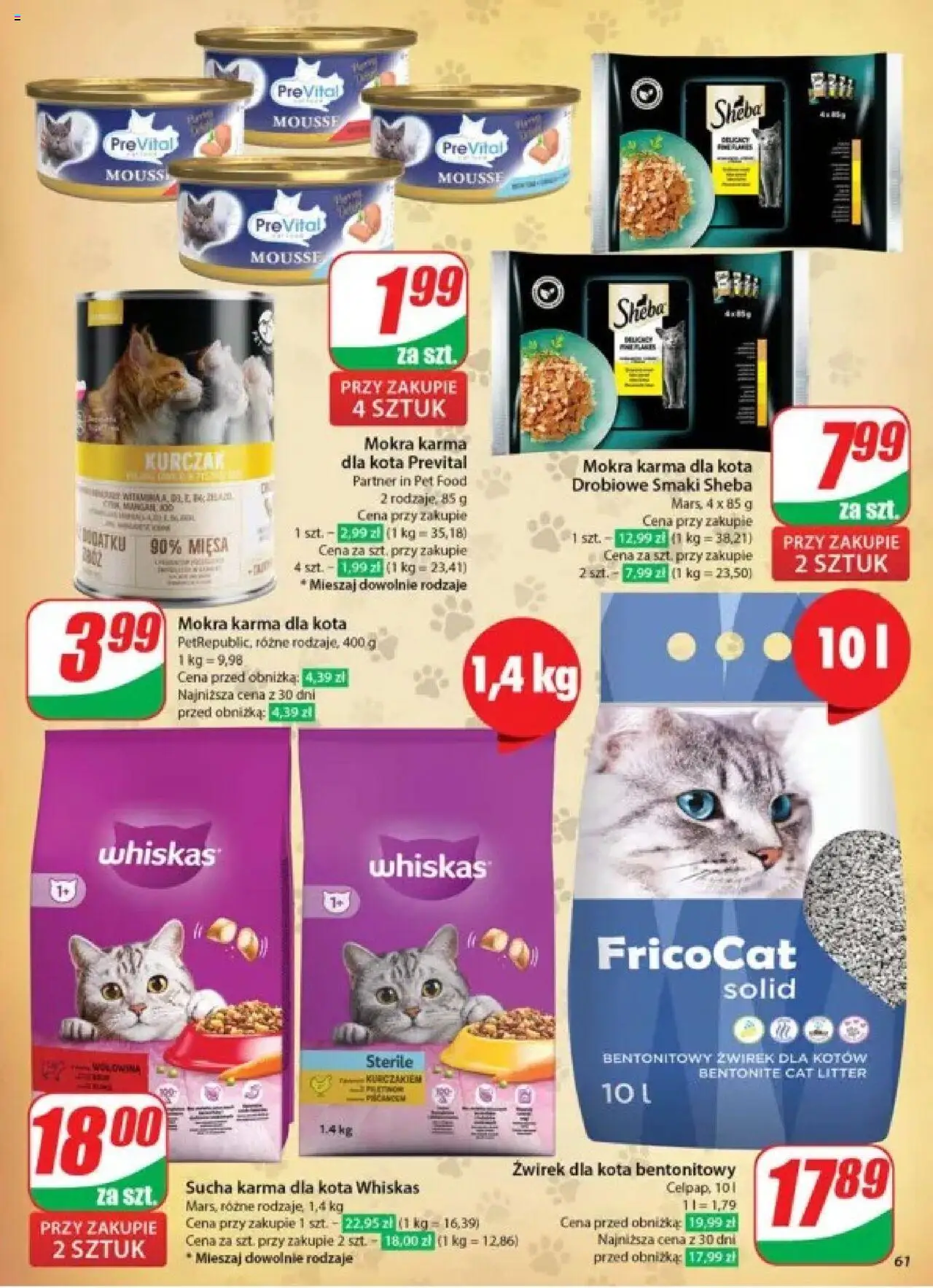 Dino Gazetka od 28.05.2025 | Strona: 61 | Produkty: Kurczak, Żwirek dla kota, Karma dla kota