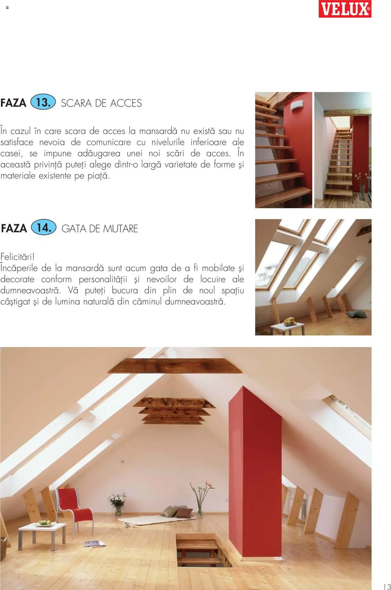 Noul catalog Velux – valabil de la 01.01.2025 | Pagină: 13 | Produse: Tavuk suyu, Scară