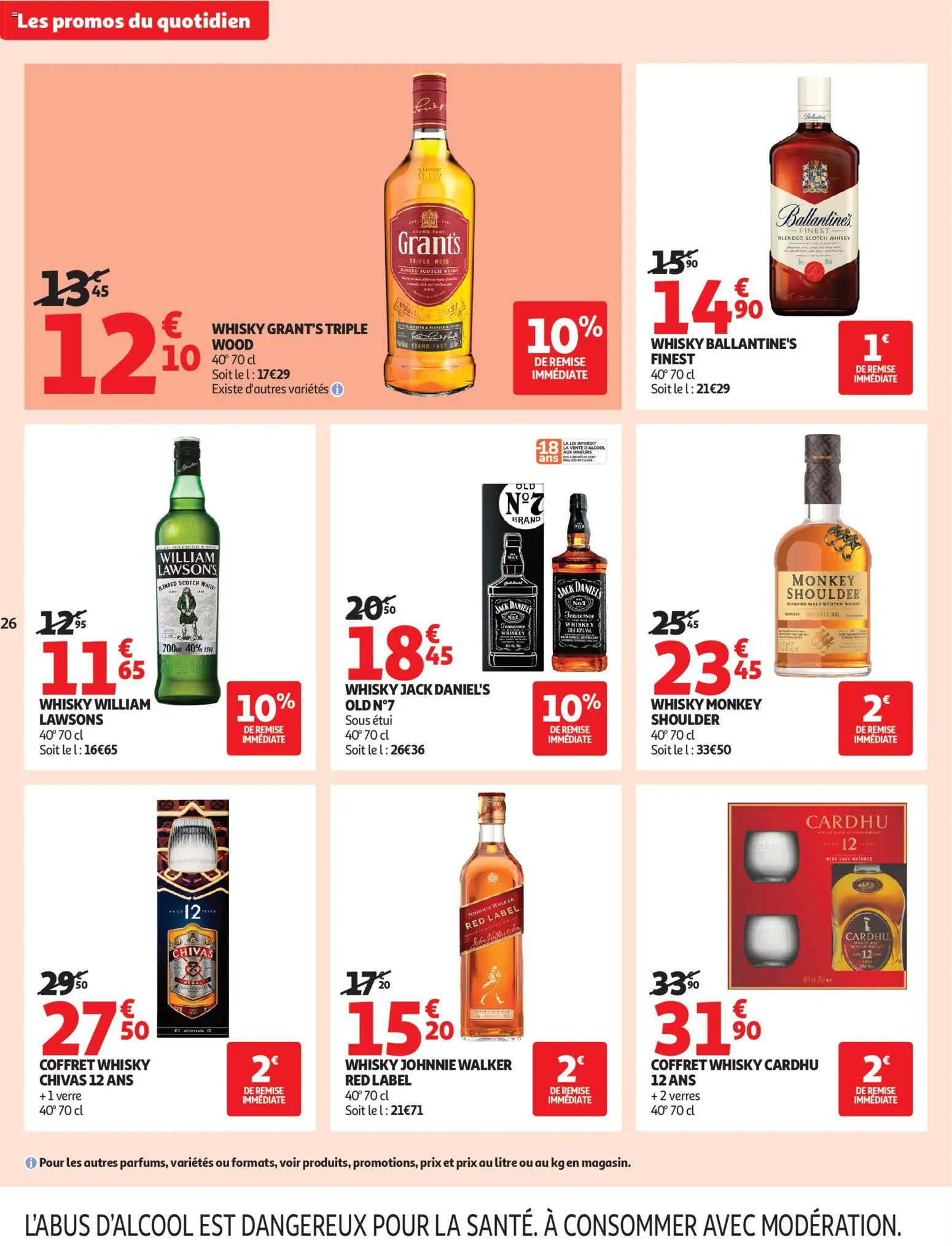 {H1} | Page: 26 | Produits: Whisky, Monkey shoulder, Thé, Whisky Grant's