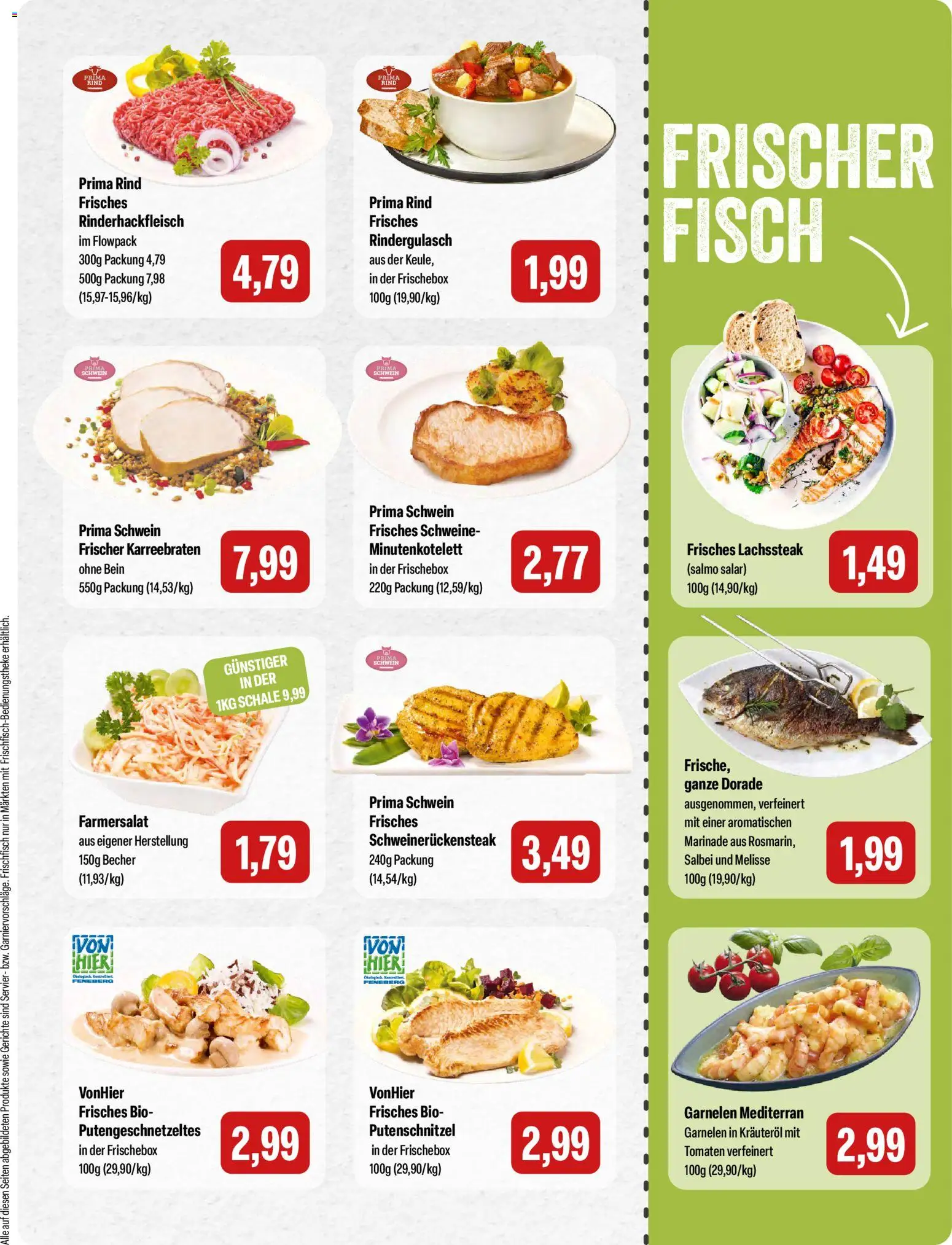 Feneberg Angebote – gültig ab 26.03.2026 | Seite: 3 | Produkte: Dorade, Rindergulasch, Tomaten, Putenschnitzel