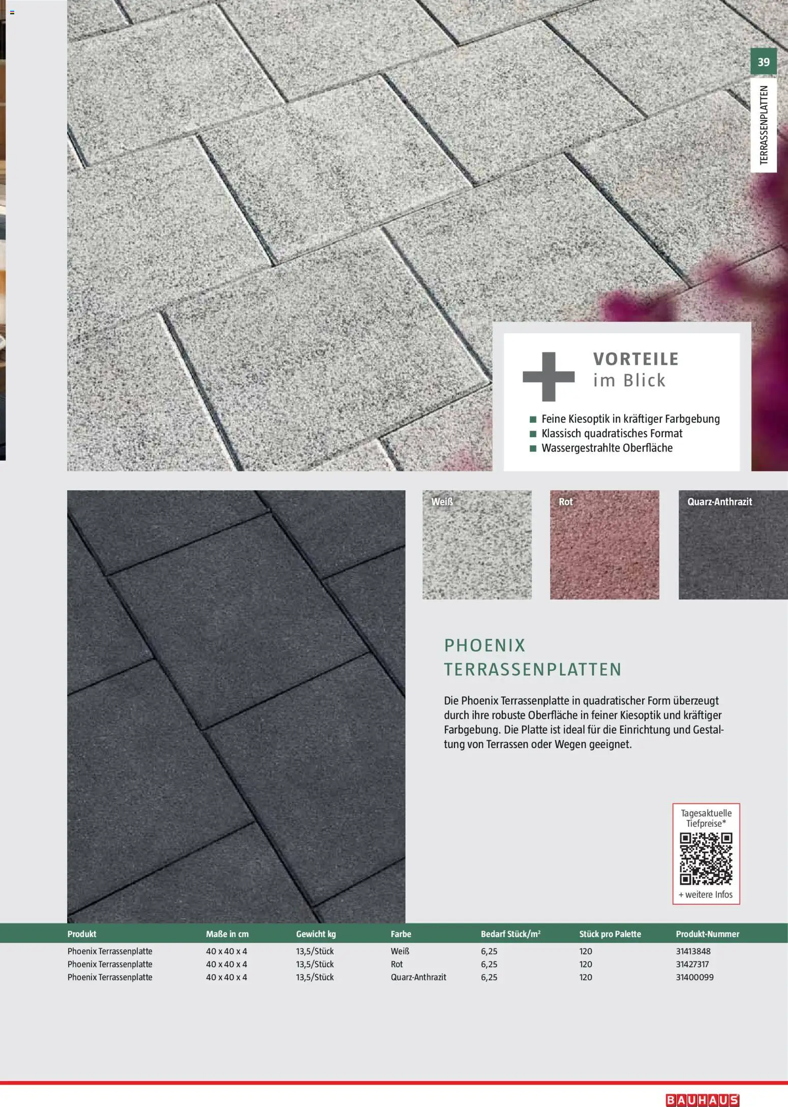 Bauhaus Gartenbaumaterialien 2026 – gültig ab 02.03.2026 | Seite: 39 | Produkte: Gewicht