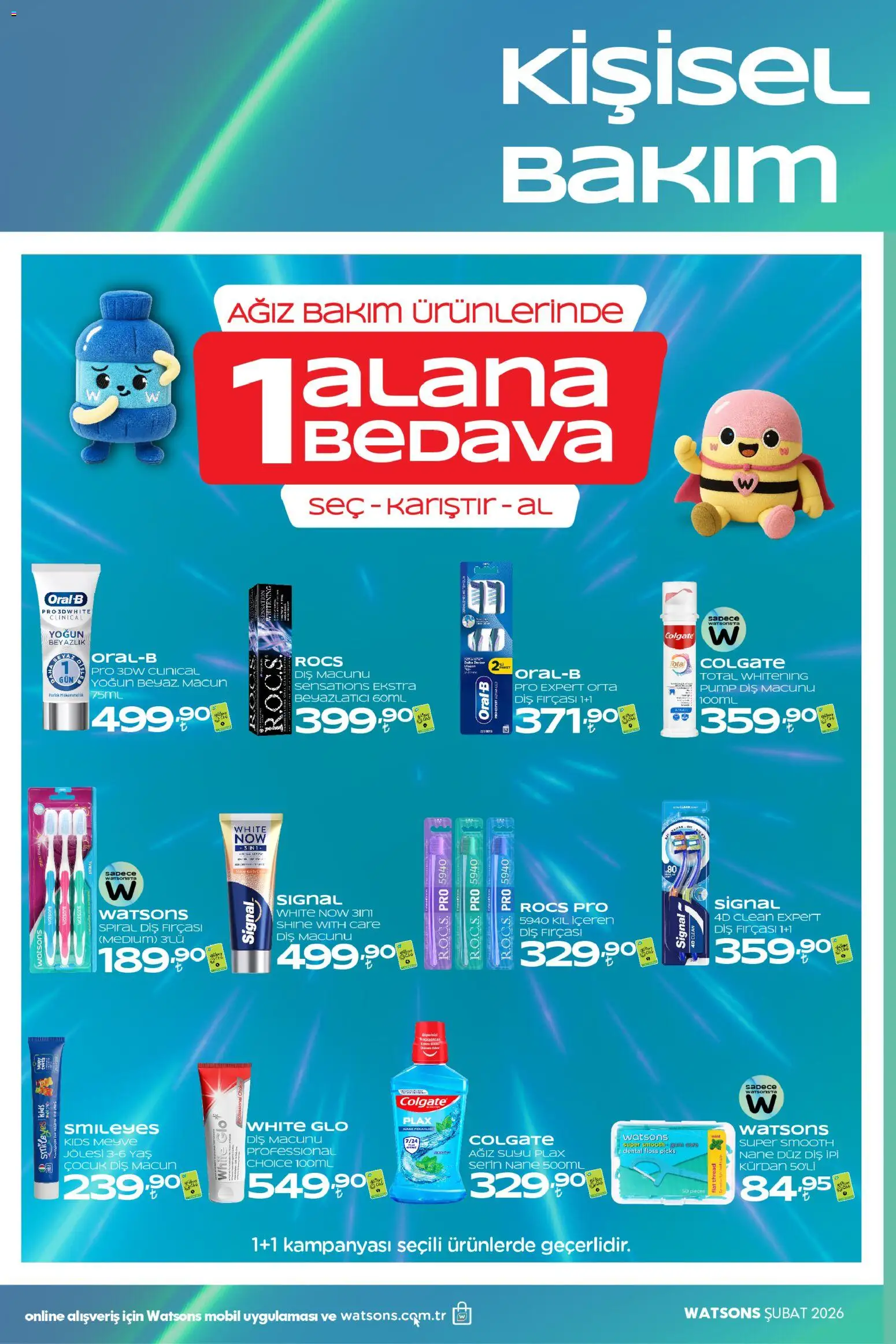 Watsons Katalog - 29.01.2026 tarihinden itibaren geçerlidir | Sayfa: 48 | Ürünler: Diş macunu, Diş fırçası, Meyve, Nane