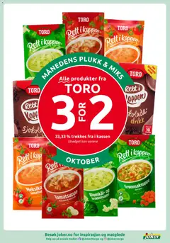 Forhåndsvisning av Tomatsuppe med pasta og mozzarella, Tomatsuppe med pasta og mozzarella, varm, spis og nyt! gyldig fra 28.10.2025 | Side: 17