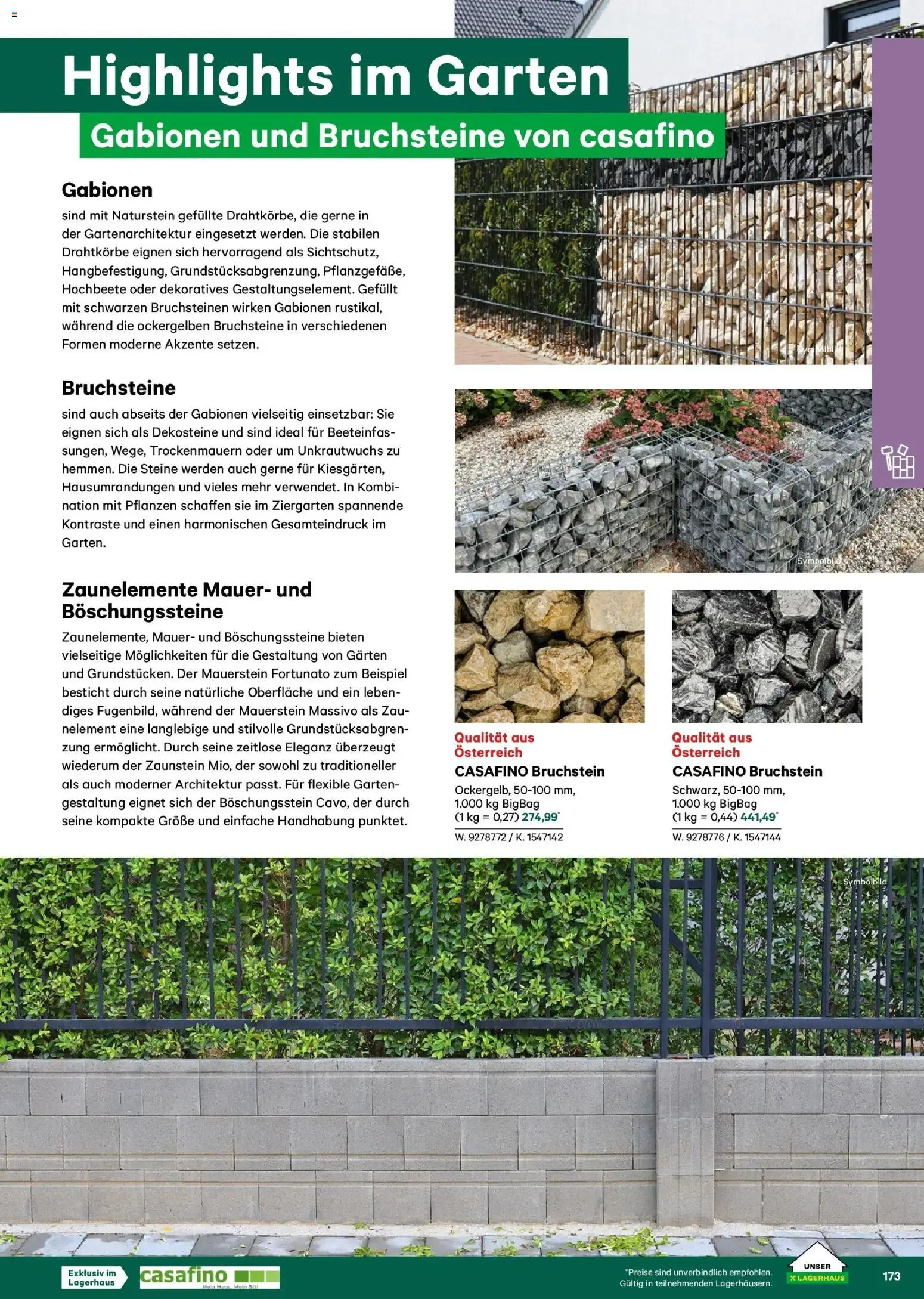 Lagerhaus Garten & Freizeit Katalog 2026 - Wien, Innsbruck gültig ab 01.03.2026 | Seite: 173