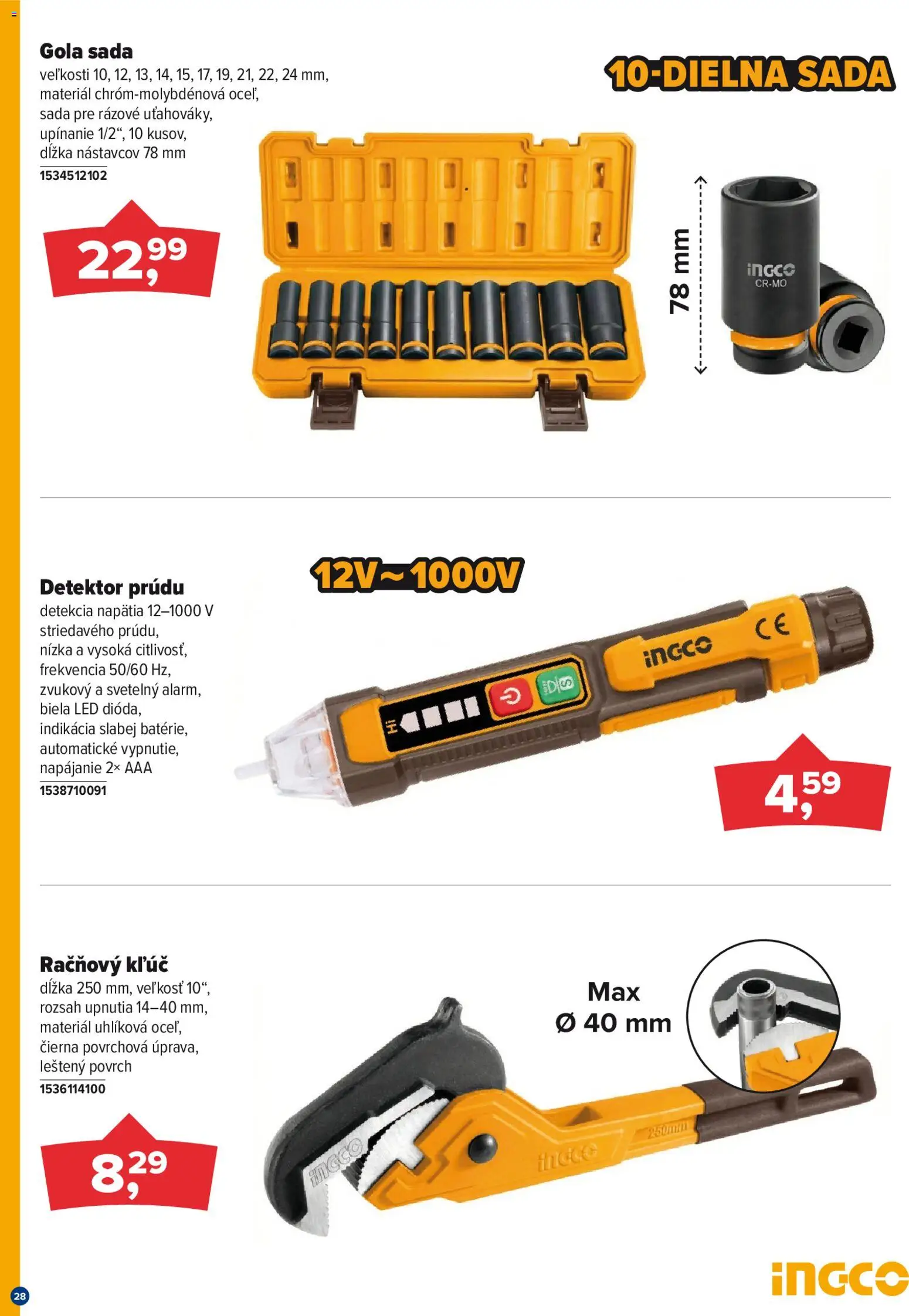 Nové Kinekus akcie – leták je platný od 01.02.2026 | Strana: 28 | Produkty: Led, Gola sada