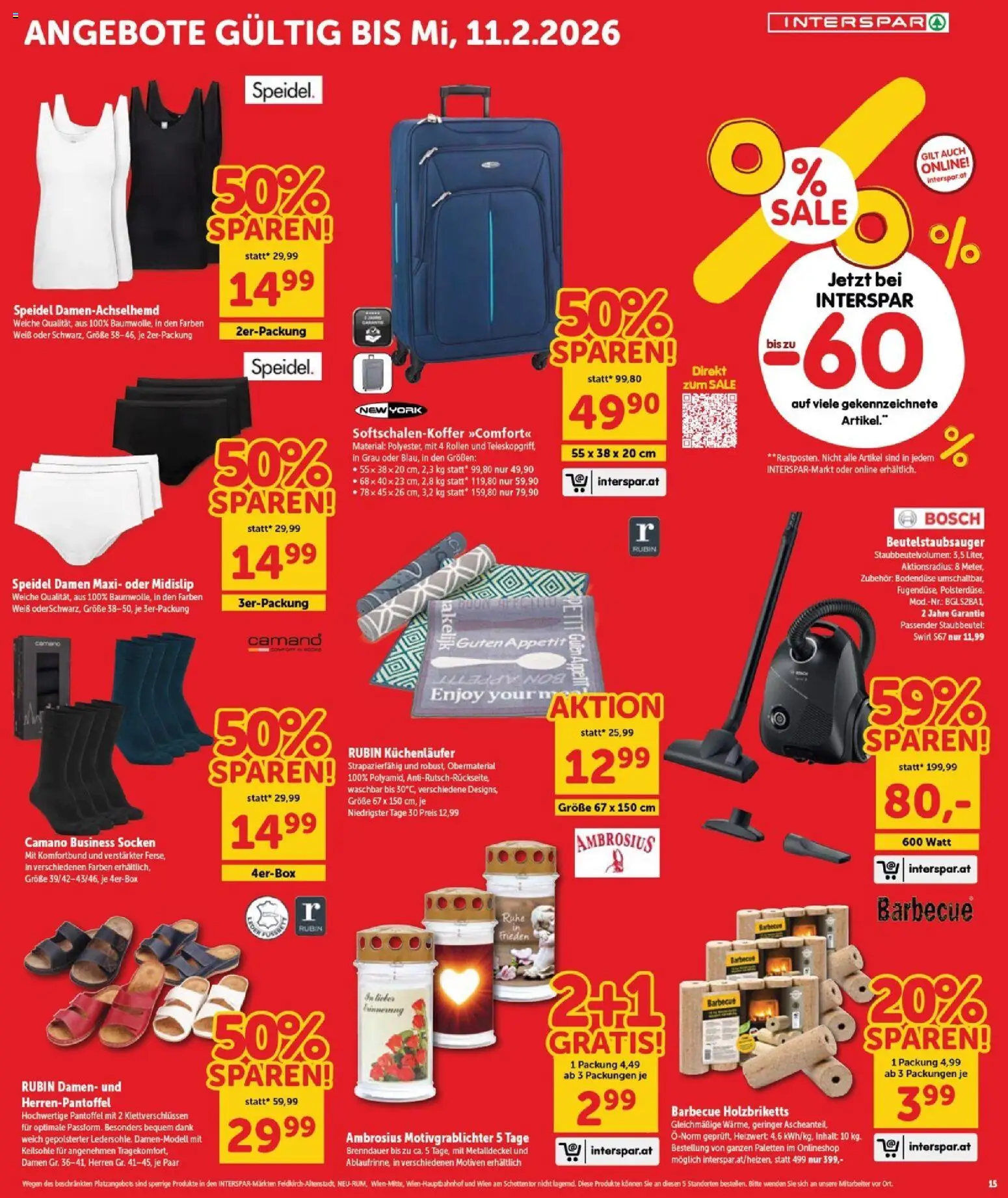 Interspar Flugblatt - Burgenland gültig ab 22.01.2026 | Seite: 15 | Produkte: Socken