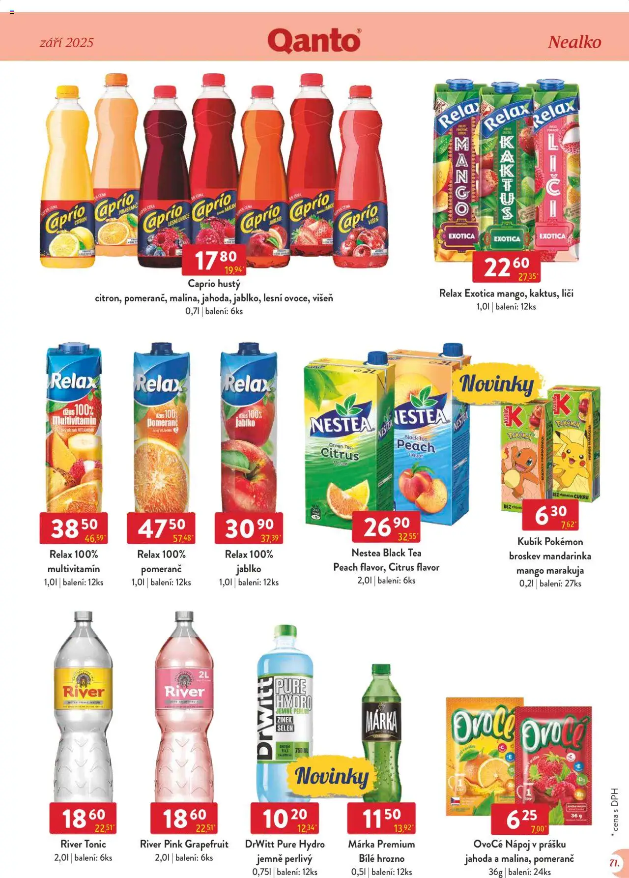 Astur & Qanto leták - Velkoobchod 09/2025 od 01.09.2025 | Strana: 71 | Produkty: Ovoce, Nestea, Durex, Marakuja