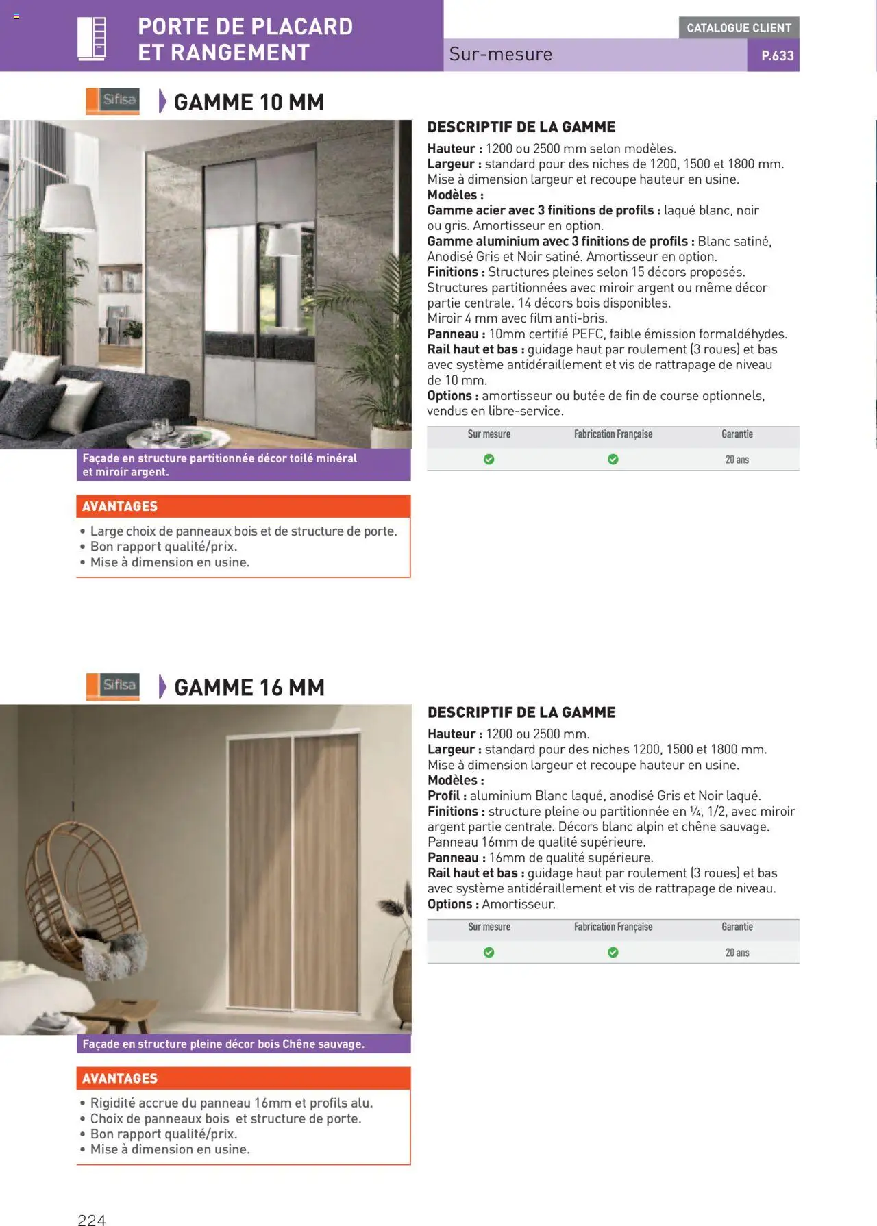  | Page: 224 | Produits: Porte, Laque, Miroir