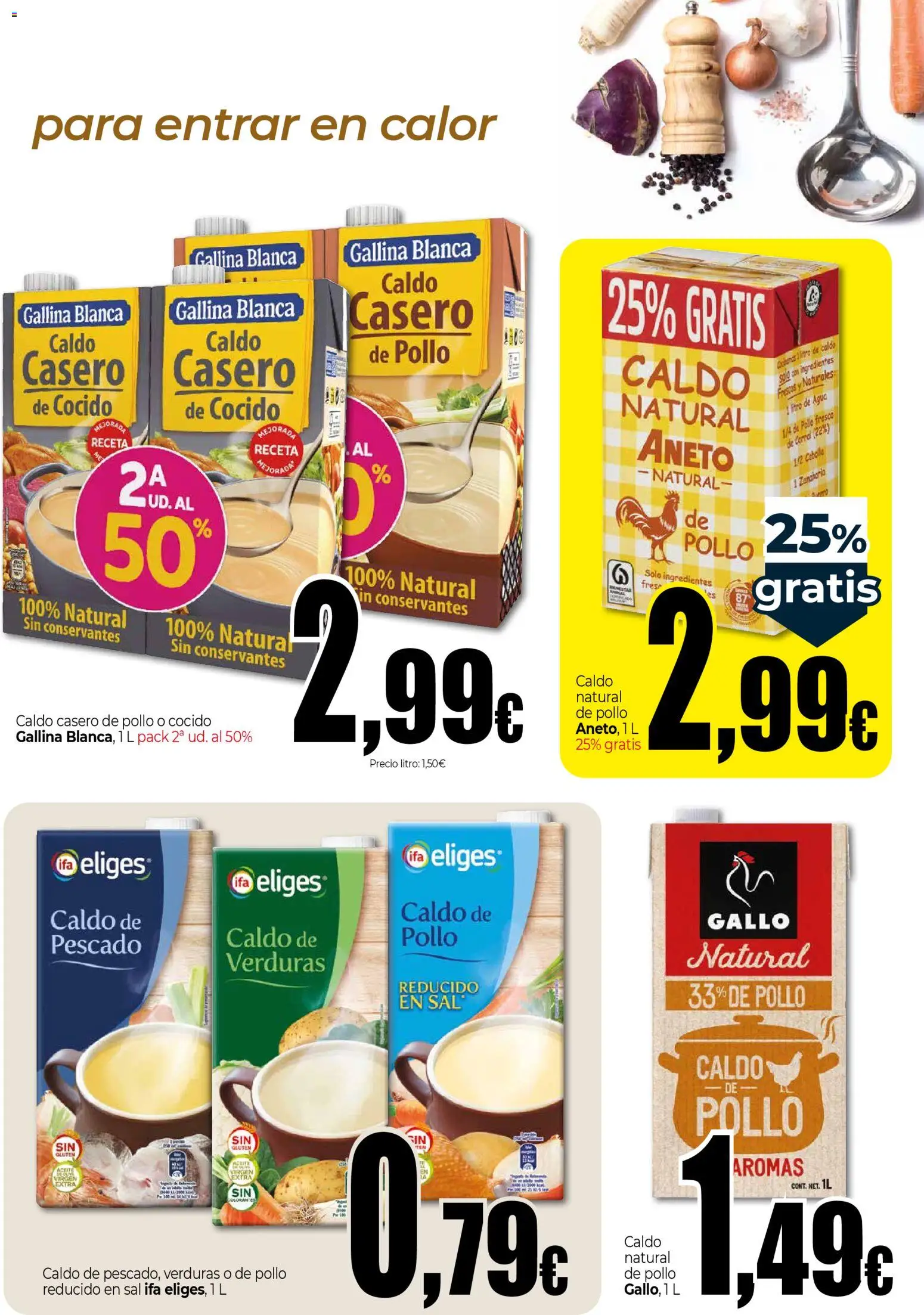 Unide - Especial Sopas y Caldos │ válido desde el 22.01.2026 | Página: 3 | Productos: Κρεμάστρα, Pescado, Zanahoria, Παγωμένο τσάι