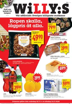 Willys - Erbjudande - Förhandsvisning av reklamblad från butik Willys aktuell från 16.02.2026