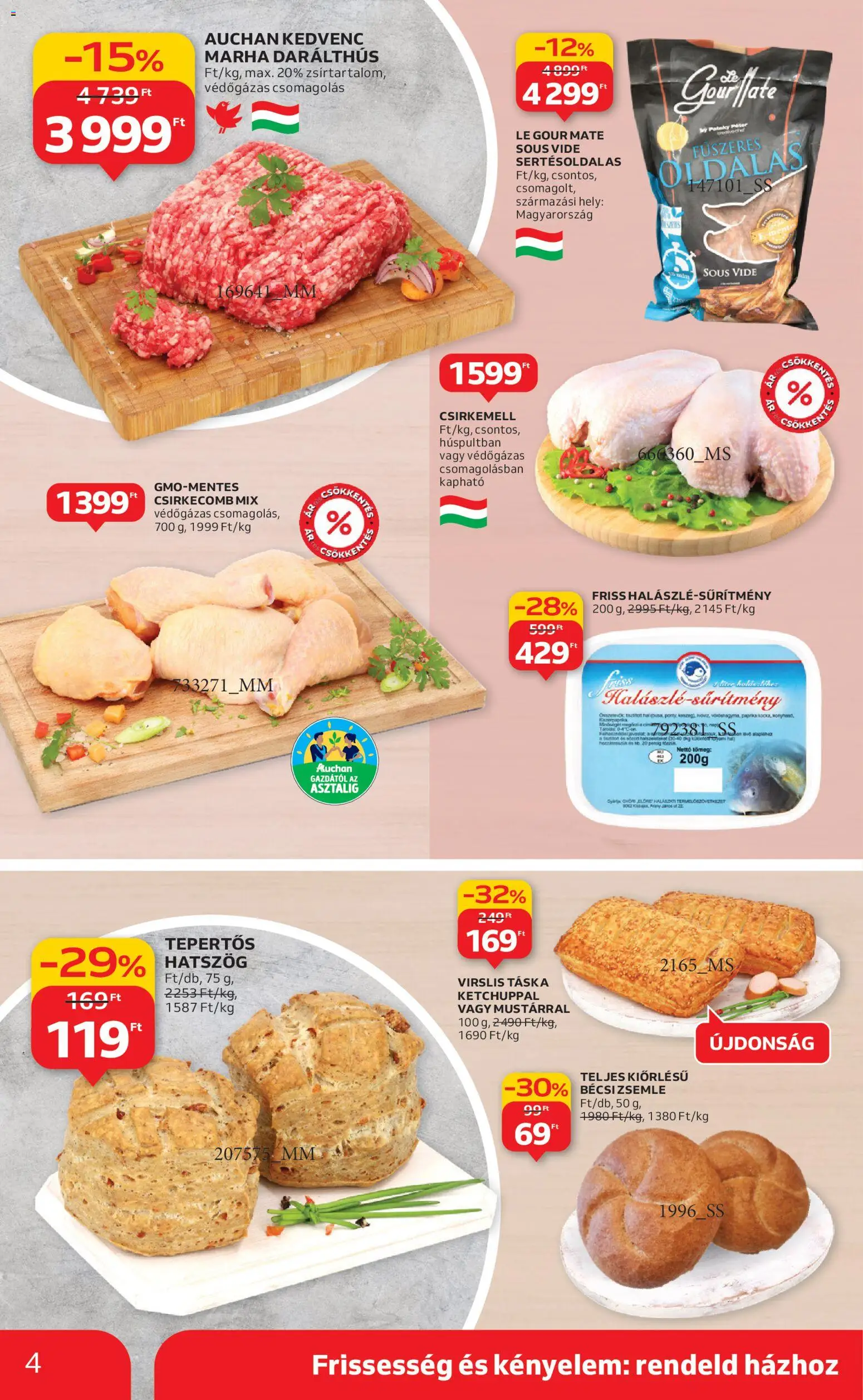 Auchan akciós ujság - amely érvényes a következő dátumtól: 04.12.2025 | Oldal: 4