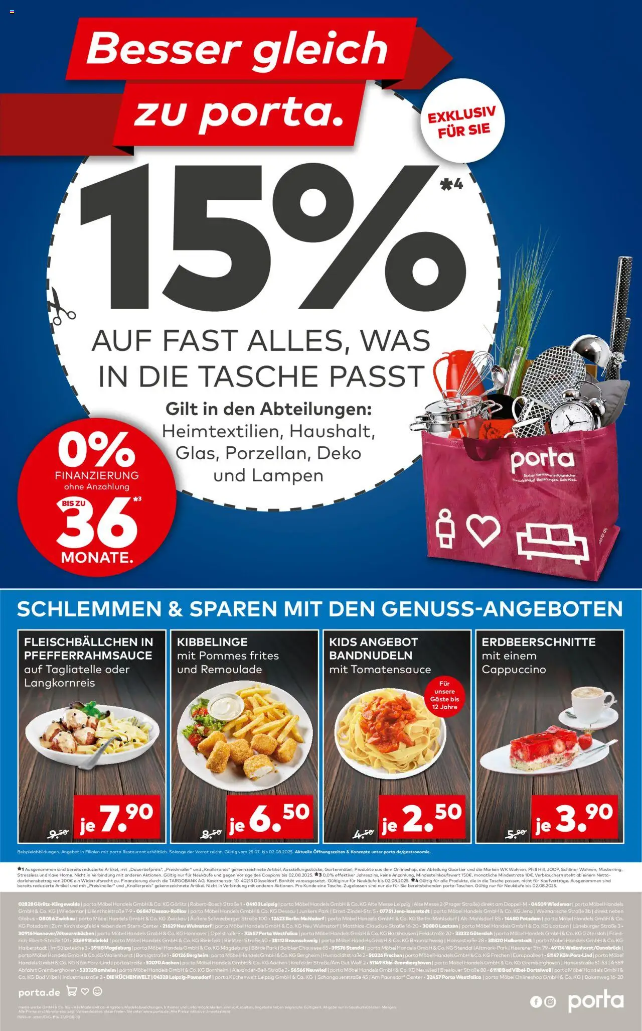Porta! Prospekt Köln - gültig ab dem 28.07.2025 | Seite: 4 | Produkte: Tasche, Bad, Pommes, Pommes frites