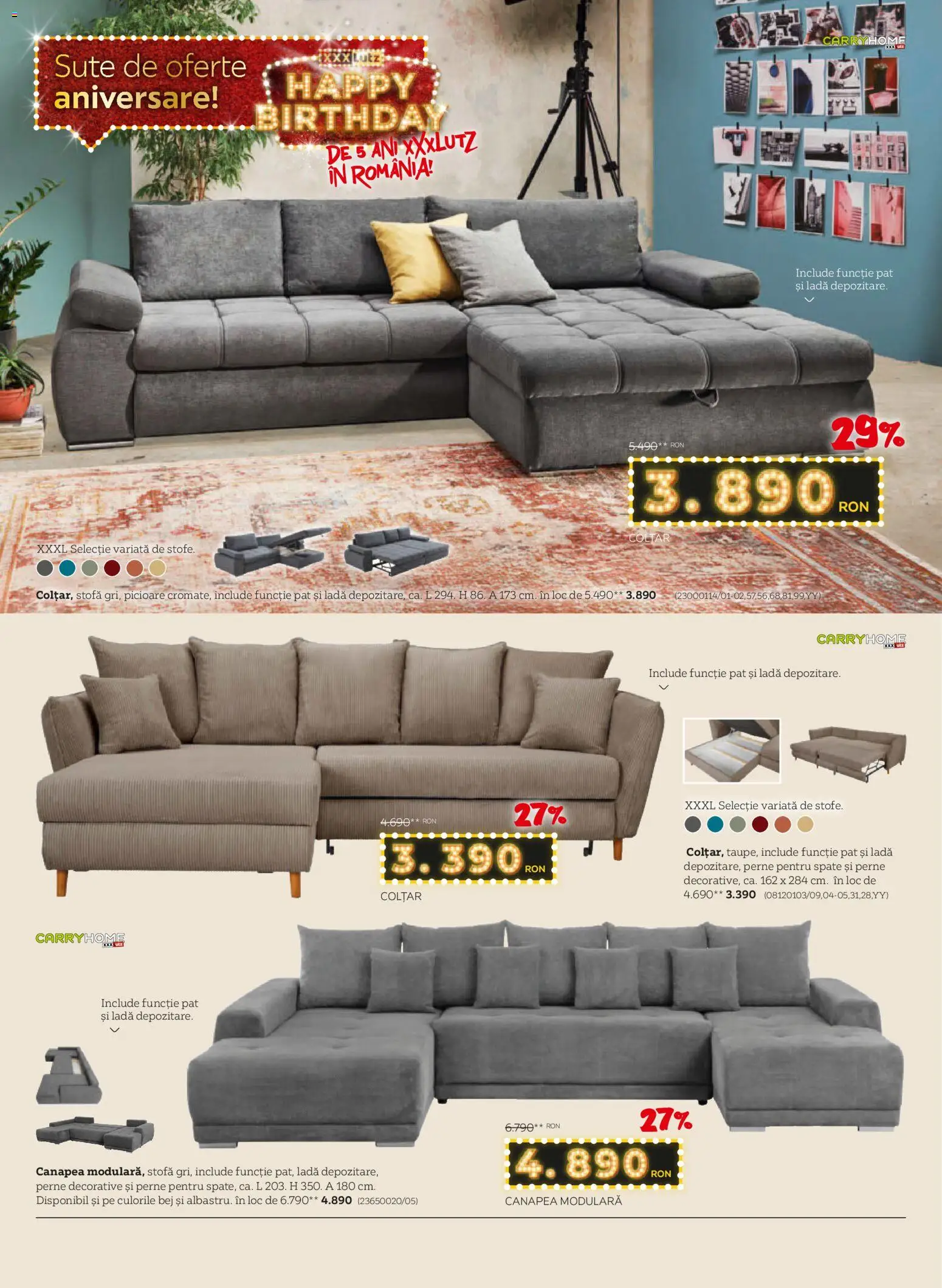 Noul catalog XXXLutz – valabil de la 02.03.2026 | Pagină: 4 | Produse: Pat, Canapea, Colțar