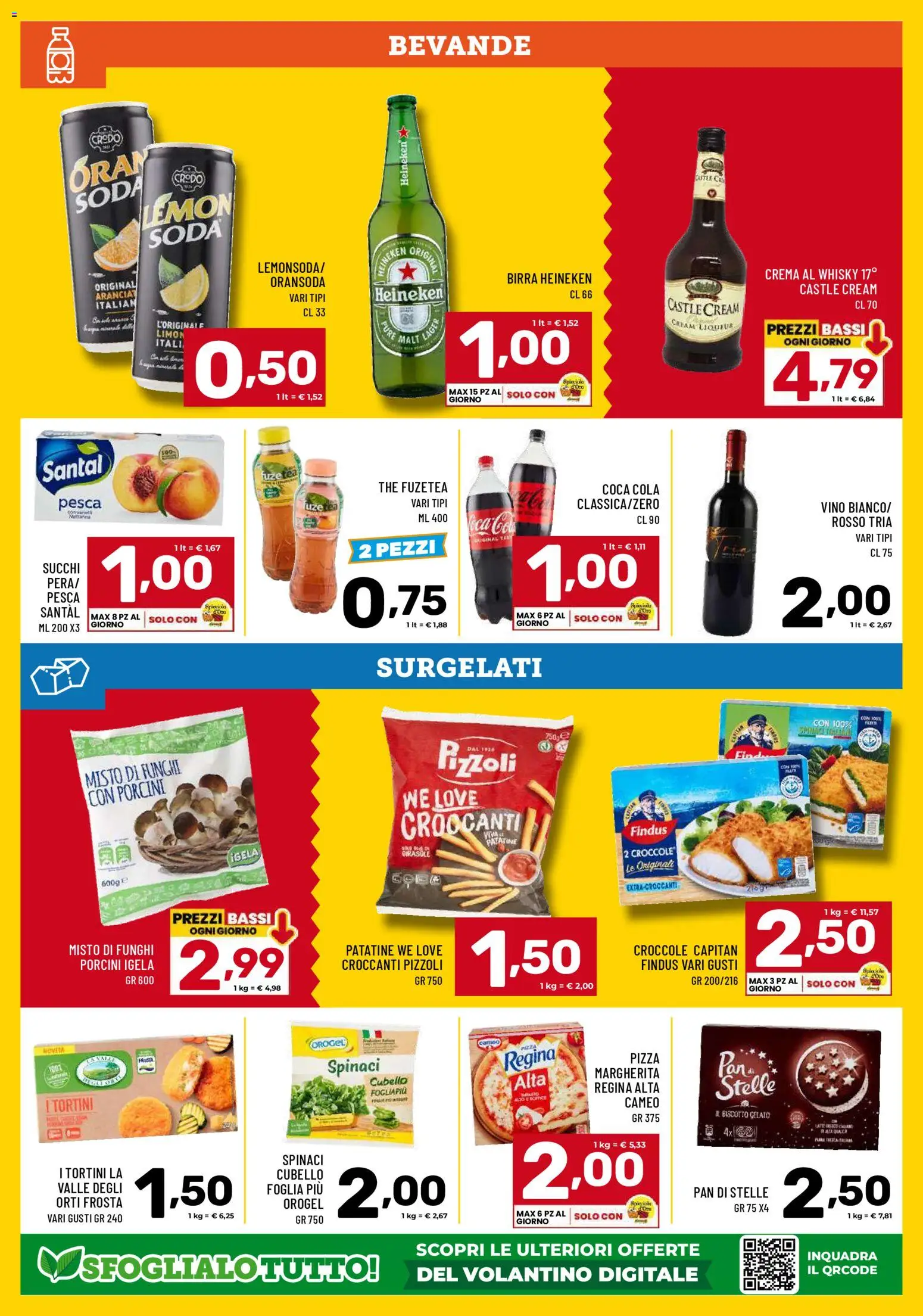 Volantino Il Centesimo del 07.04.2026 | Pagina: 10 | Prodotti: Crema, Patatine, Pesca, Funghi