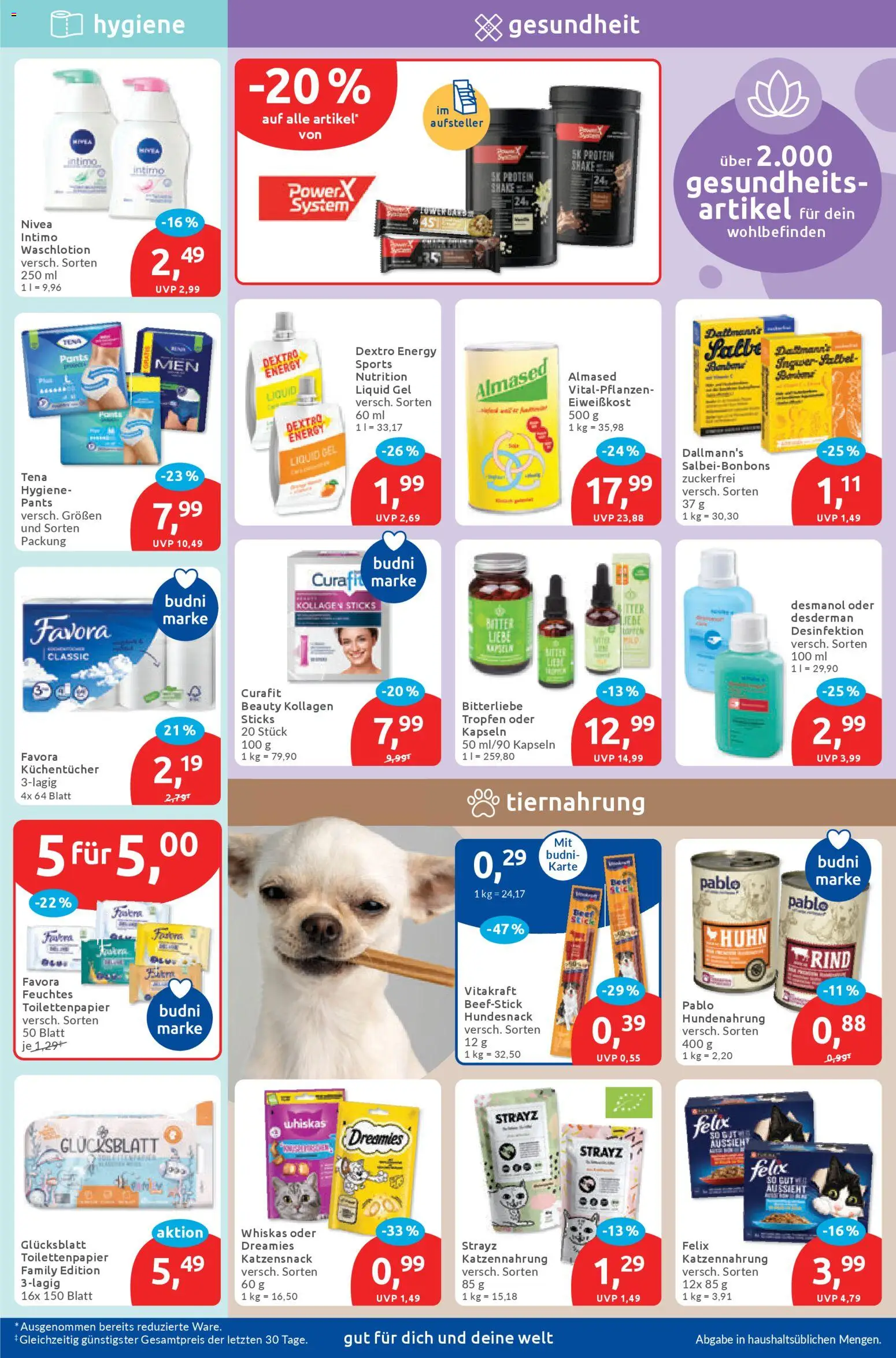 Budni Prospekt 	 – gültig ab 02.03.2026 | Seite: 5 | Produkte: Energy, Butter, Whiskas, Toilettenpapier