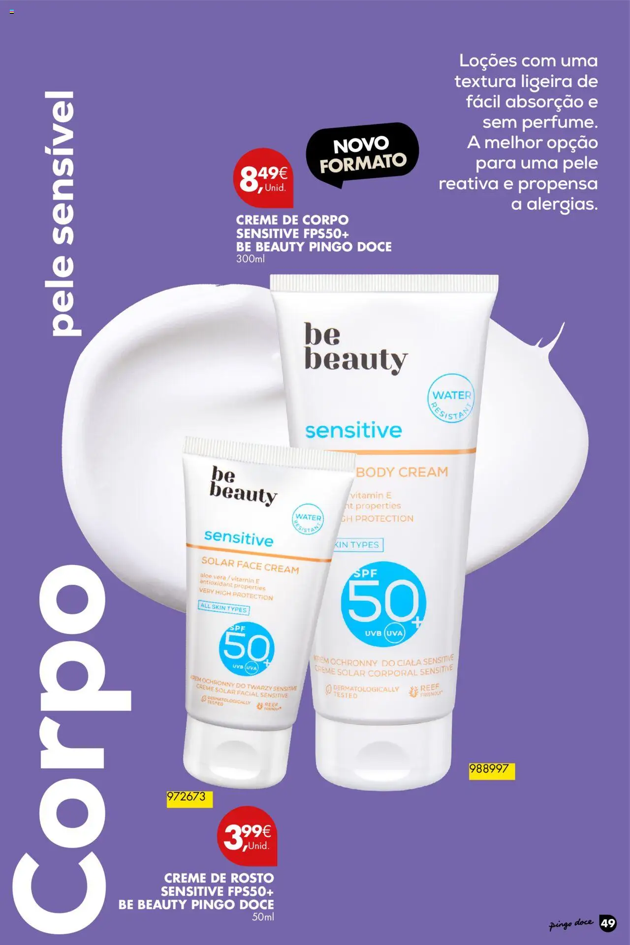 Pingo Doce - Folheto Solares │ válido de 01.04.2025 | Página: 49 | Produtos: Creme de corpo, Creme