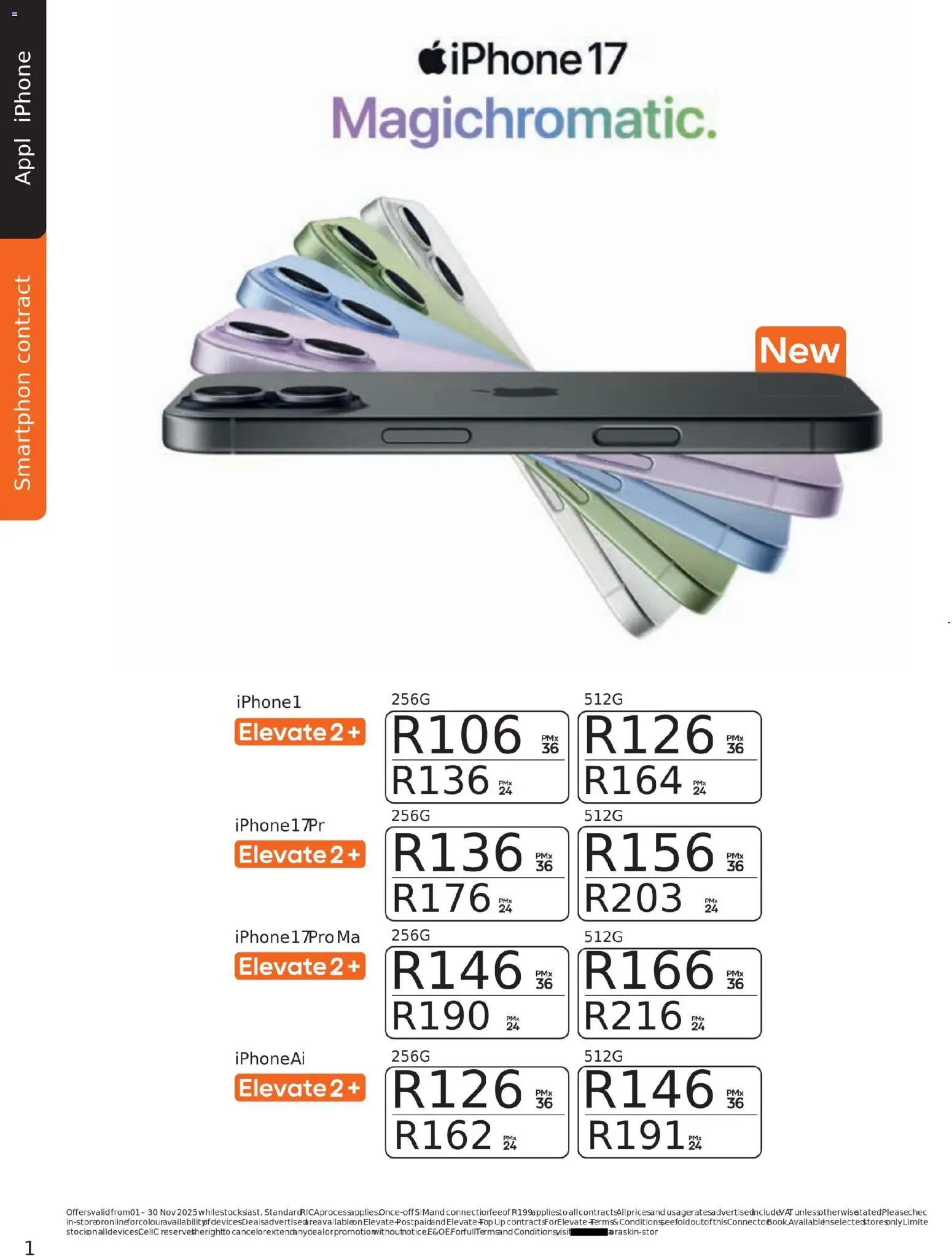 New Cell C catalogue – valid from 01.11.2025 | Page: 18