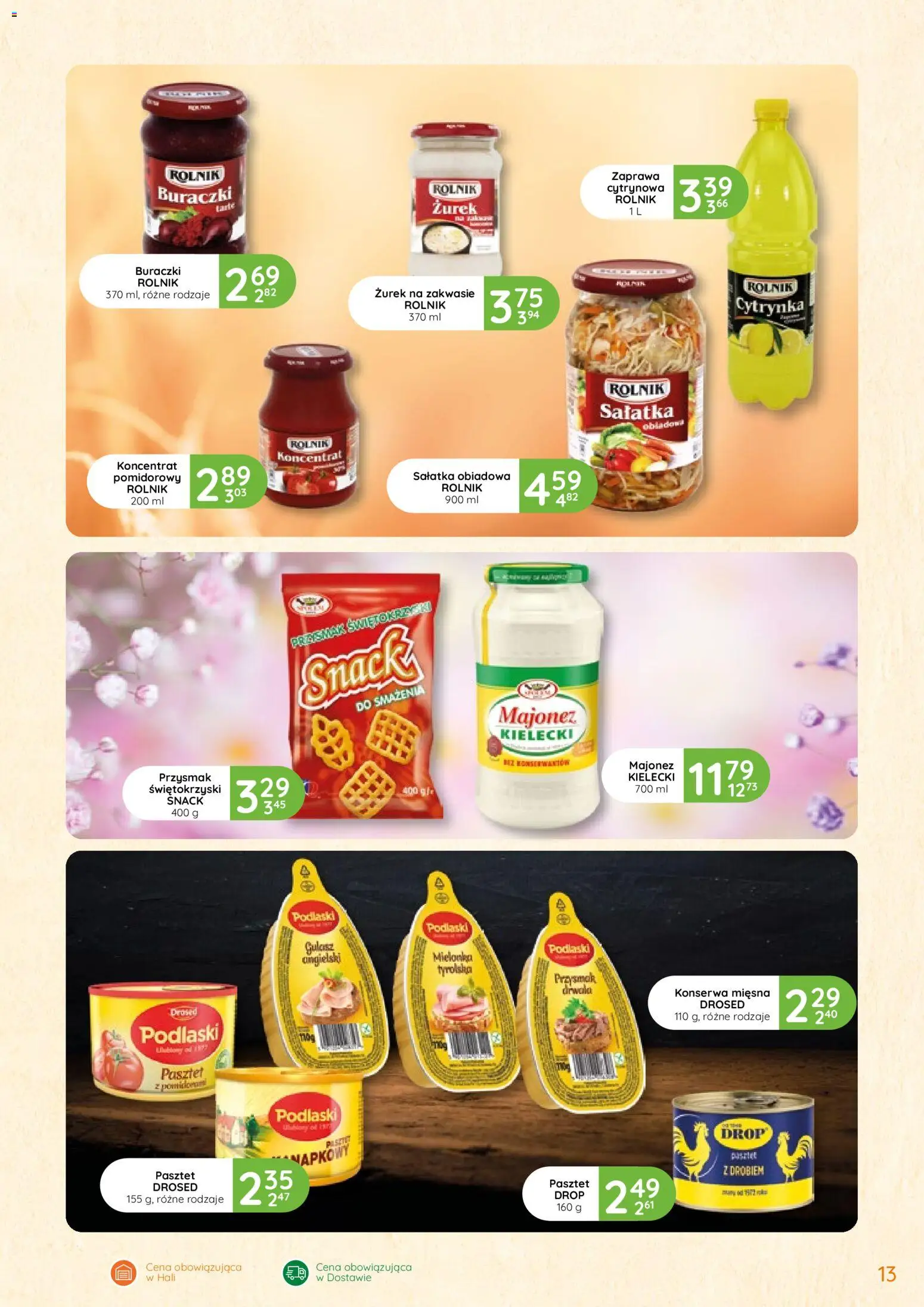 Eurocash Gazetka - Oferta Handlowa od 12.02.2026 | Strona: 13 | Produkty: Koncentrat pomidorowy, Zurek, Gulasz angielski, Gulasz