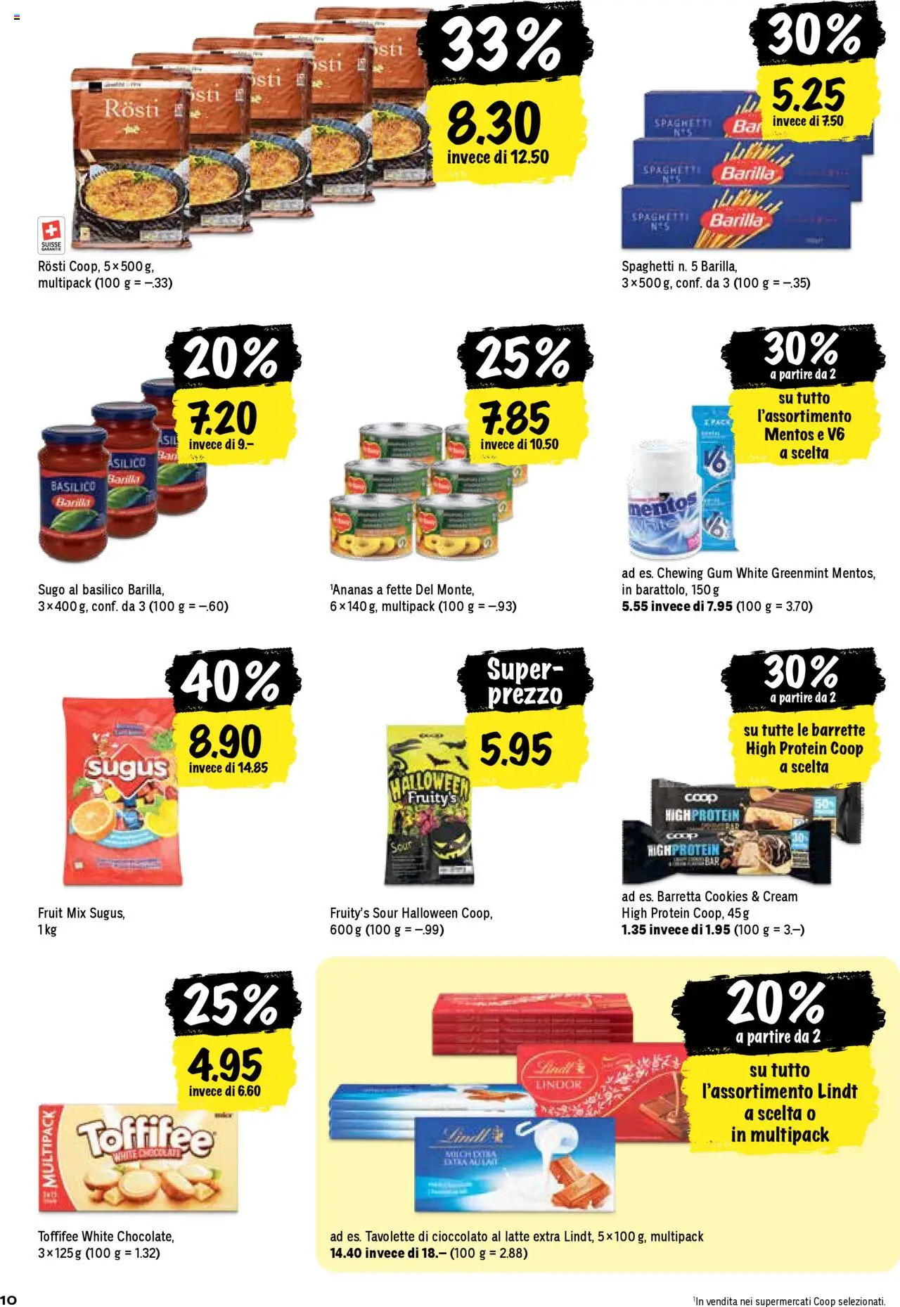 Coop Una settimana di azioni – gültig ab 02.10.2025 | Seite: 10 | Produkte: Barilla