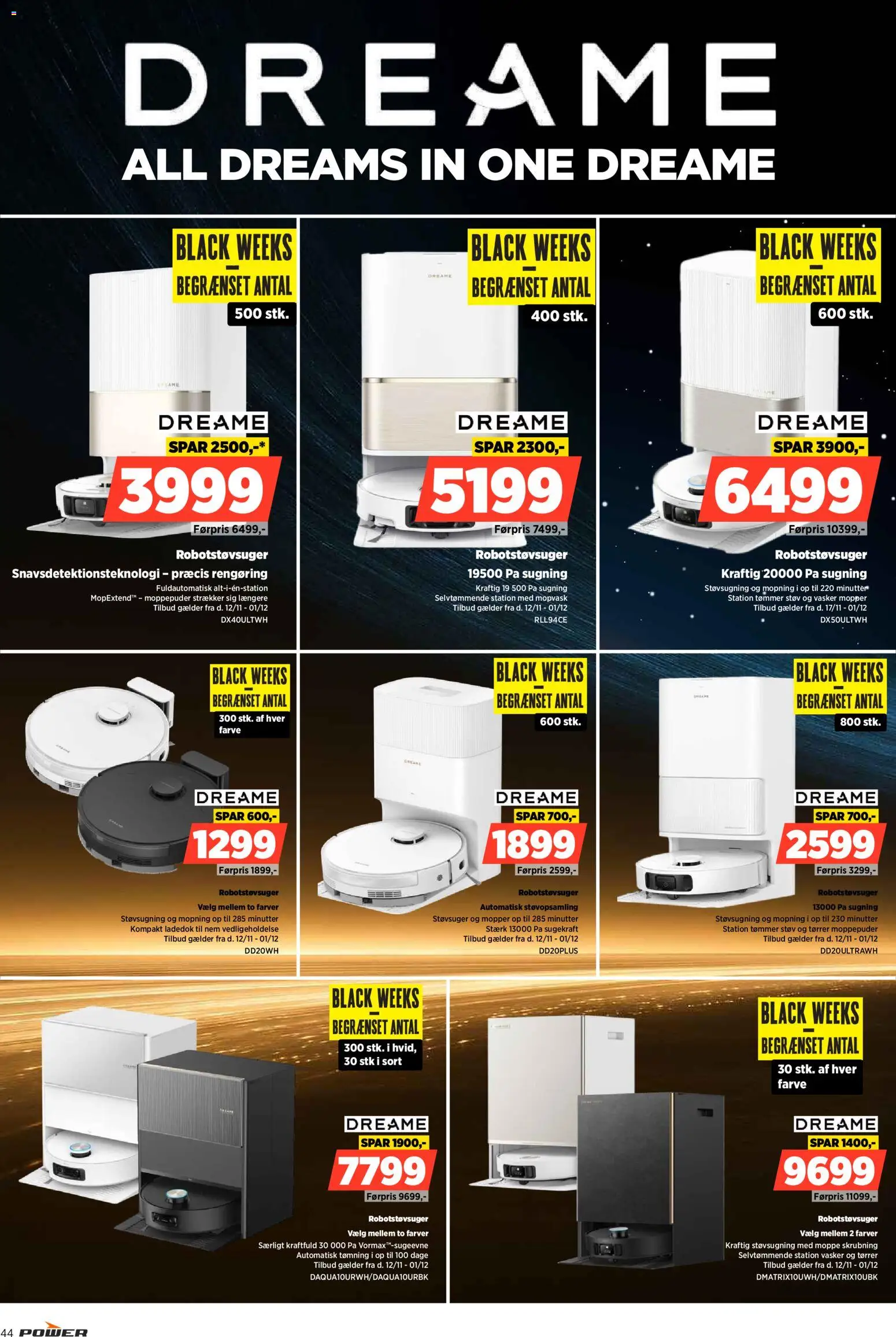 Power tilbudsavis – gyldig fra 12.11.2025 | Side: 44 | Produkter: Robotstøvsuger, Støvsuger