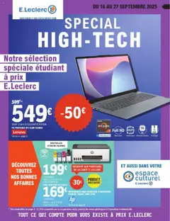 E.Leclerc - Prévisualisation de E.Leclerc - Catalogue special high-tech | Le Blanc Mesnil  valide à partir de 16.09.2025