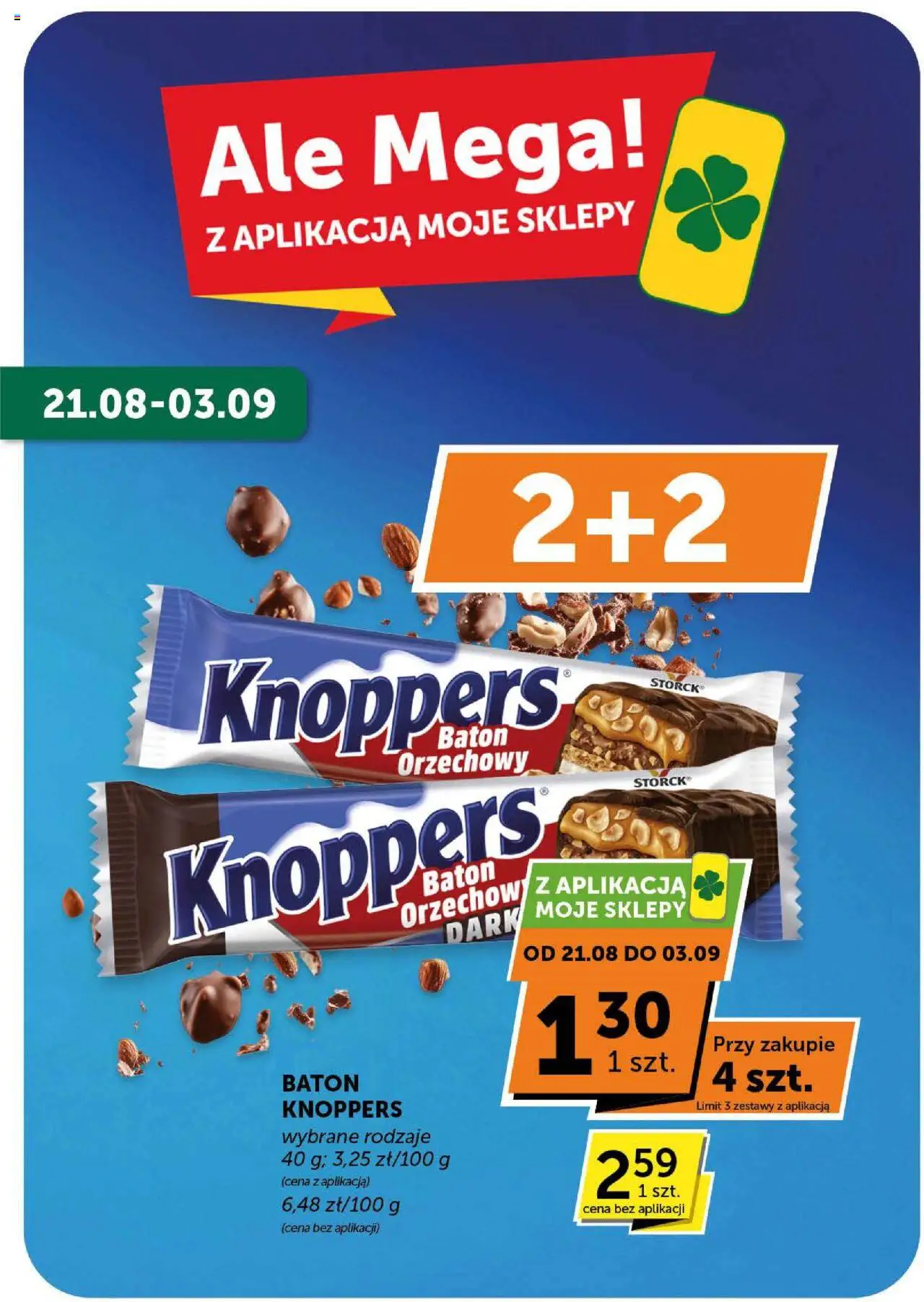 Groszek Gazetka - Market od 21.08.2025 | Strona: 8 | Produkty: Knoppers, Baton