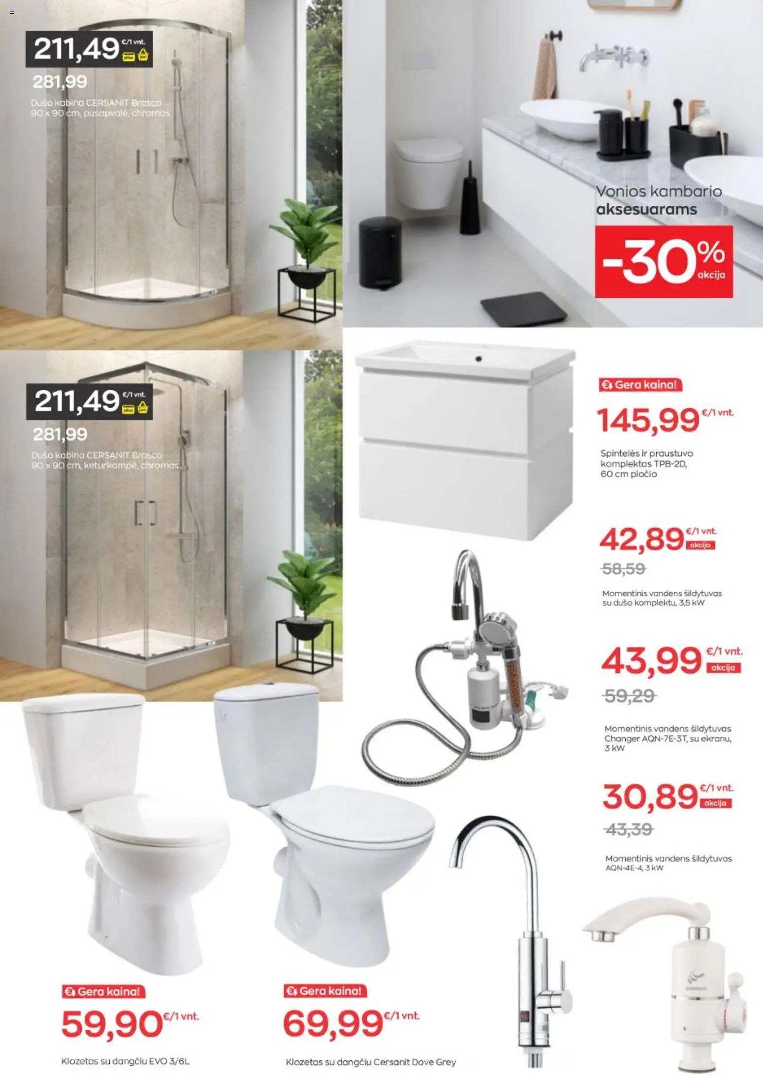 Jupoja akcijos nuo 01.11.2025 | Puslapis: 11 | Prekių: Dušo kabina, Klozetas
