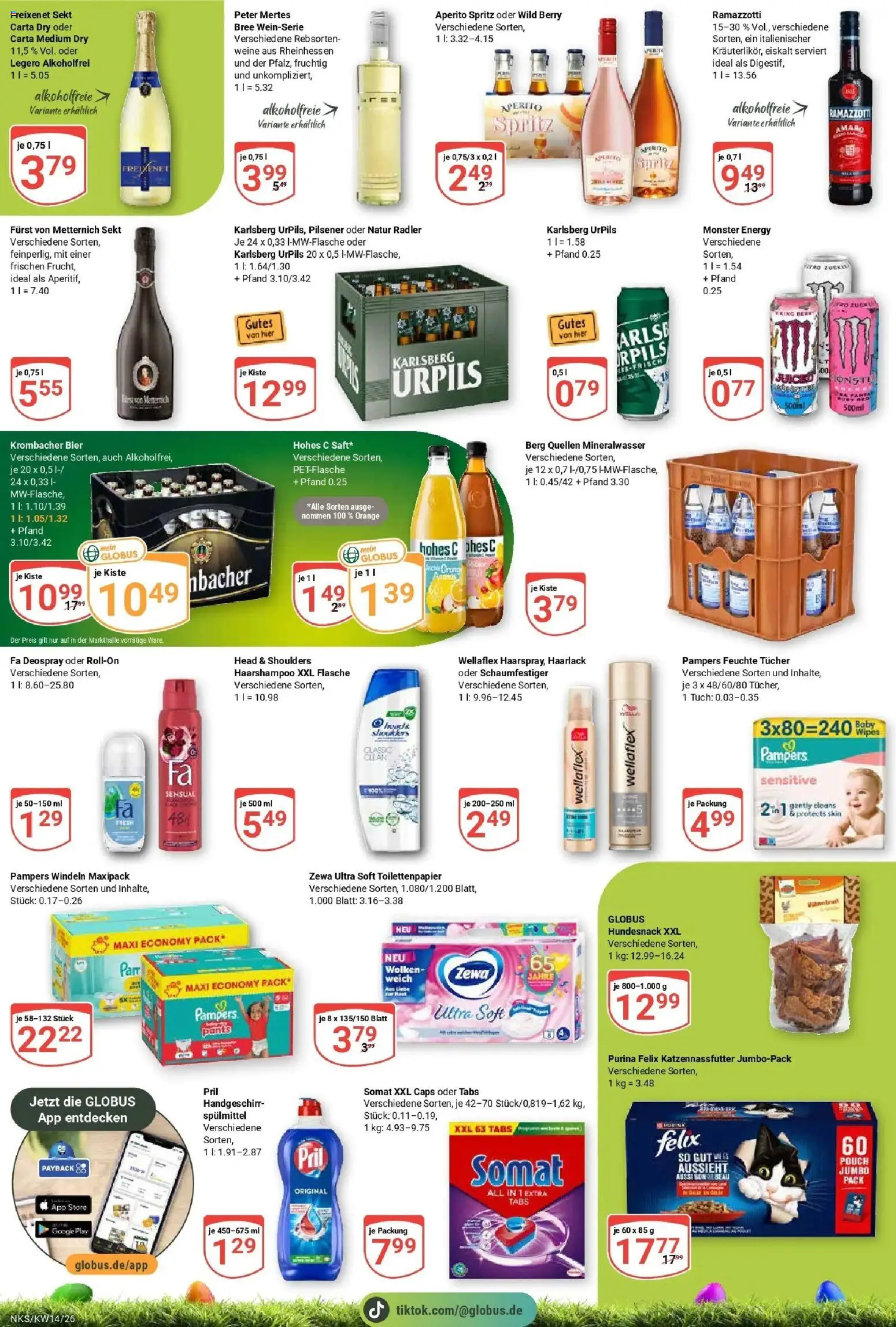 Globus prospekt Neunkirchen	 – gültig ab 30.03.2026 | Seite: 11 | Produkte: Freixenet, Radler, Deospray, Pril