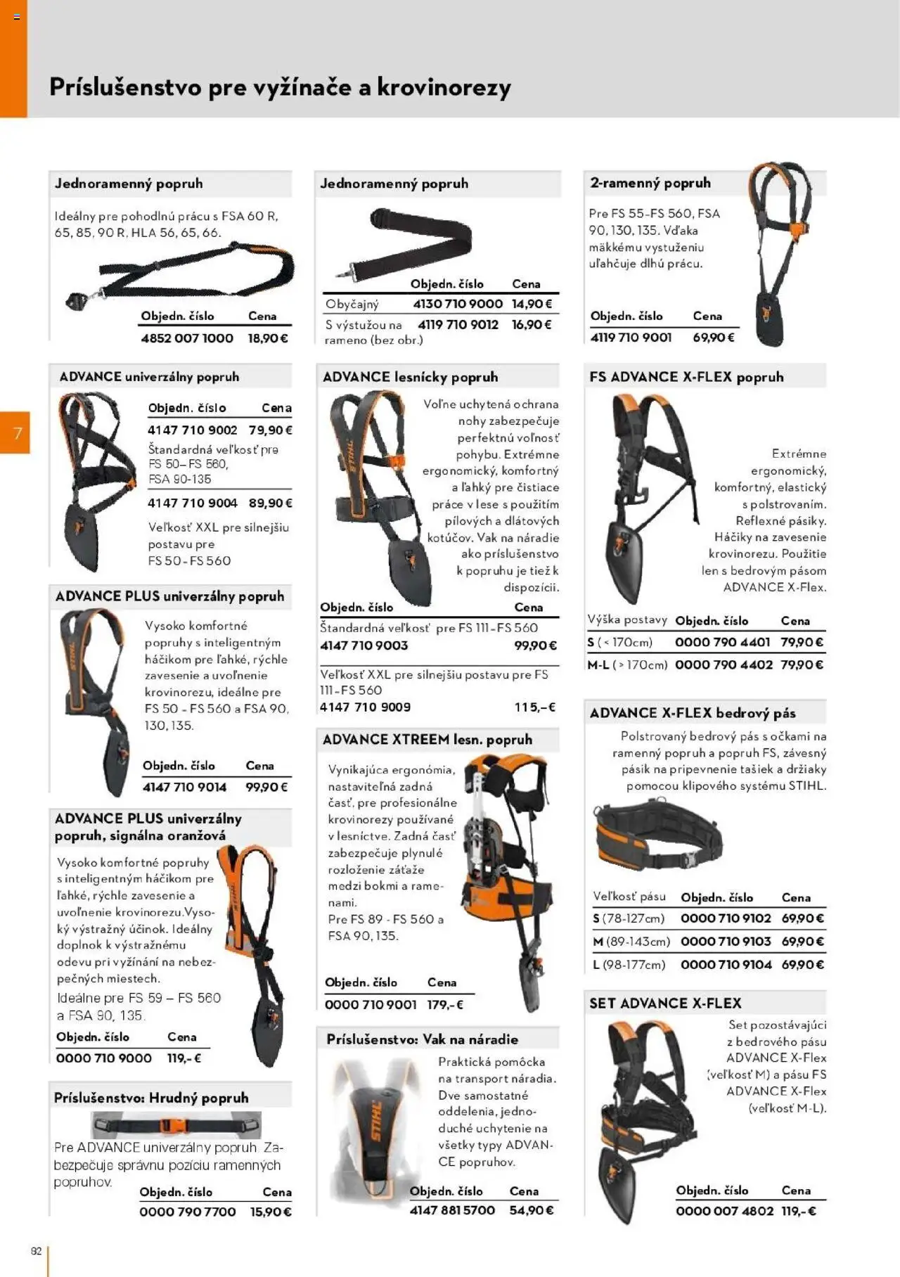 Nové STIHL akcie – leták je platný od 01.04.2025 | Strana: 82 | Produkty: Pás, Vyžínače, Náradie