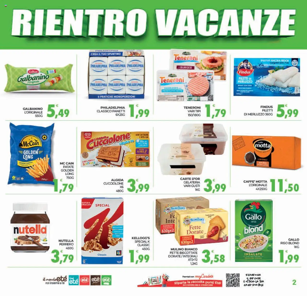Volantino Eté del 29.08.2025 | Pagina: 2 | Prodotti: Tè, Merluzzo, Patate, Fette biscottate