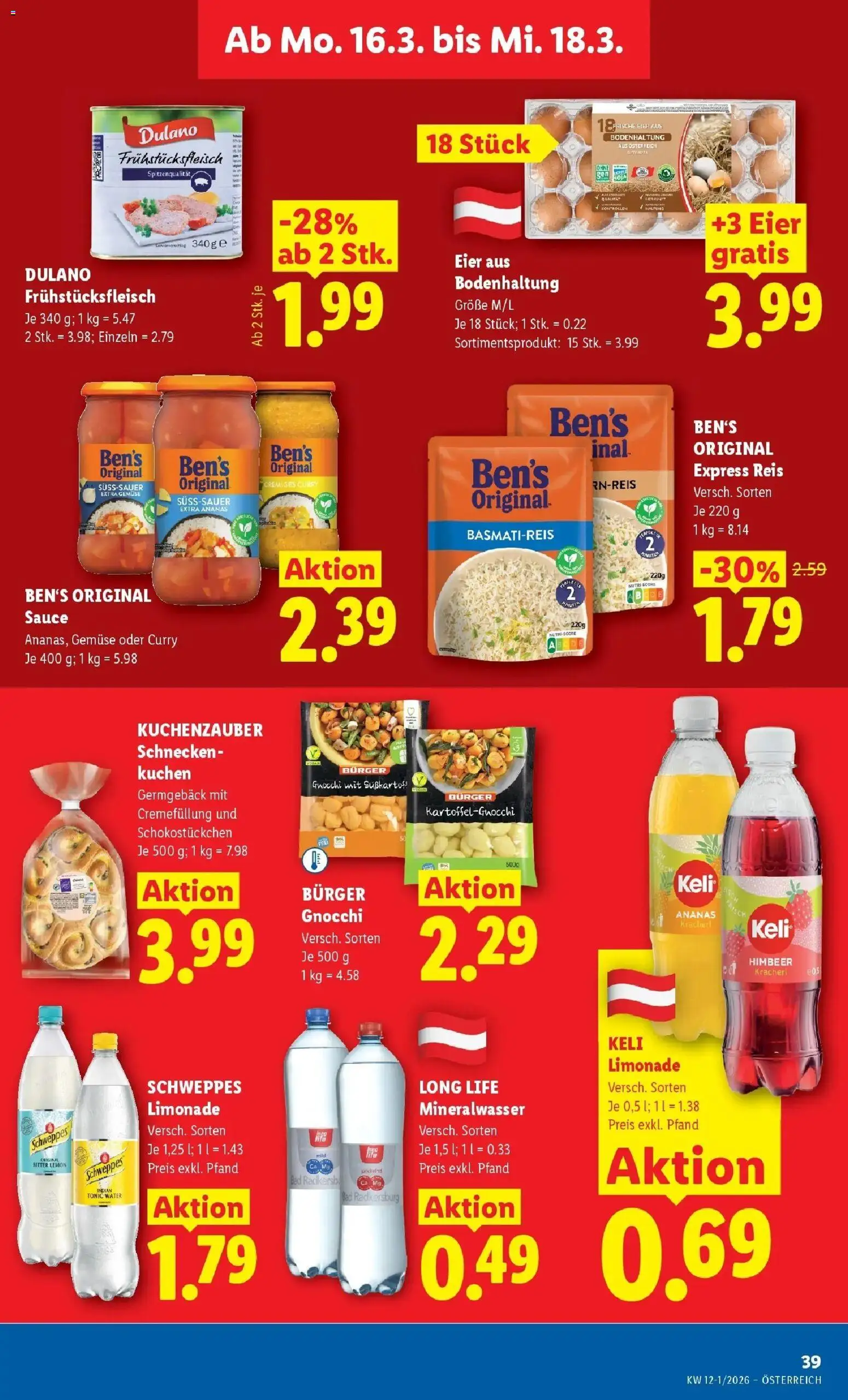 Lidl Flugblatt - Wien, Langenzersdorf, Zwettl gültig ab 12.03.2026 | Seite: 44 | Produkte: Bad, Eier, Reis, Ananas