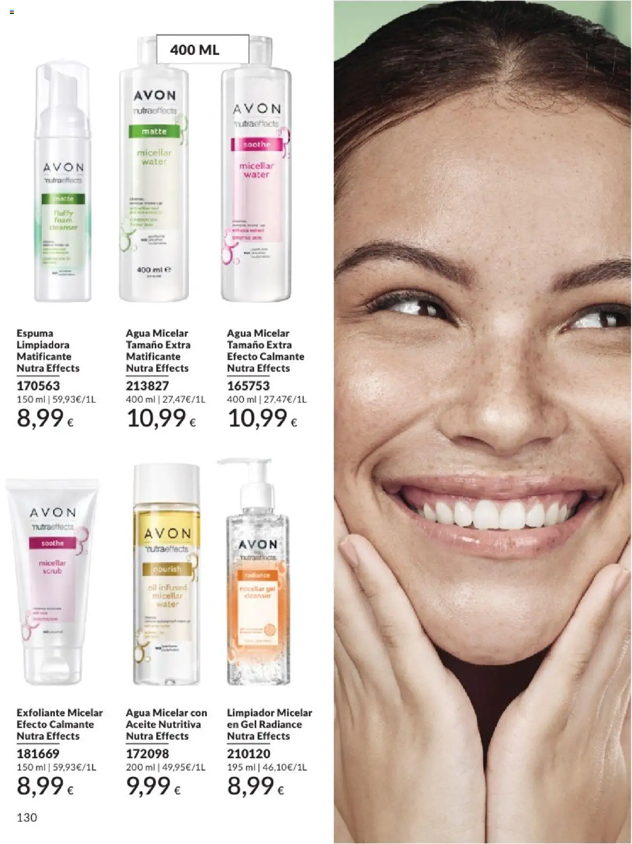 Catálogo AVON campaña 6 │ válido desde el 01.06.2025 | Página: 130 | Productos: Agua micelar, Aceite, Γαύρος