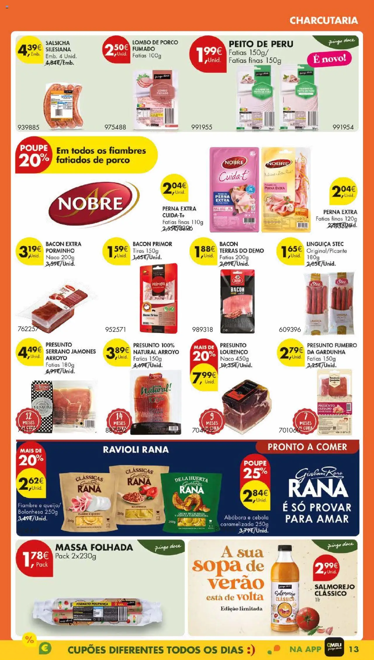 Pingo Doce folheto │ válido de 01.07.2025 | Página: 15 | Produtos: Bacon, Cebola, Salsicha, Linguiça