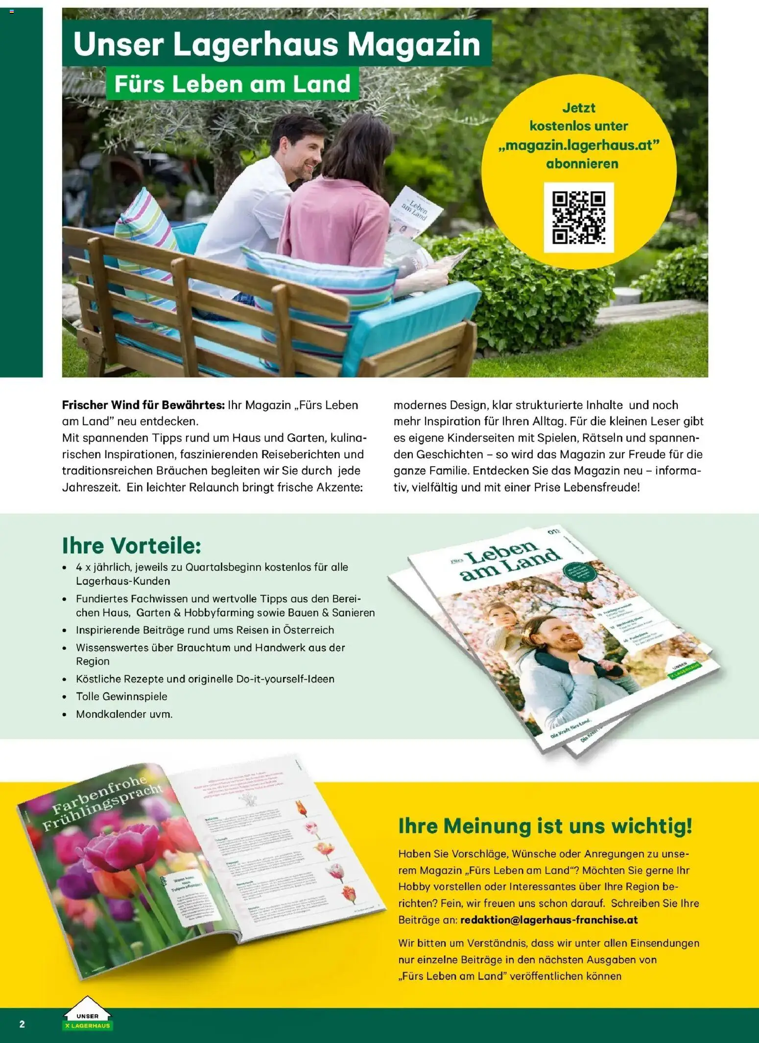 Lagerhaus Garten & Freizeit Katalog 2026 - Wien, Innsbruck gültig ab 01.03.2026 | Seite: 2