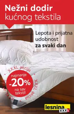 Lesnina XXXL specijal tekstila - pregled Lesnina XXXL kataloga - važi od 02.02.2026