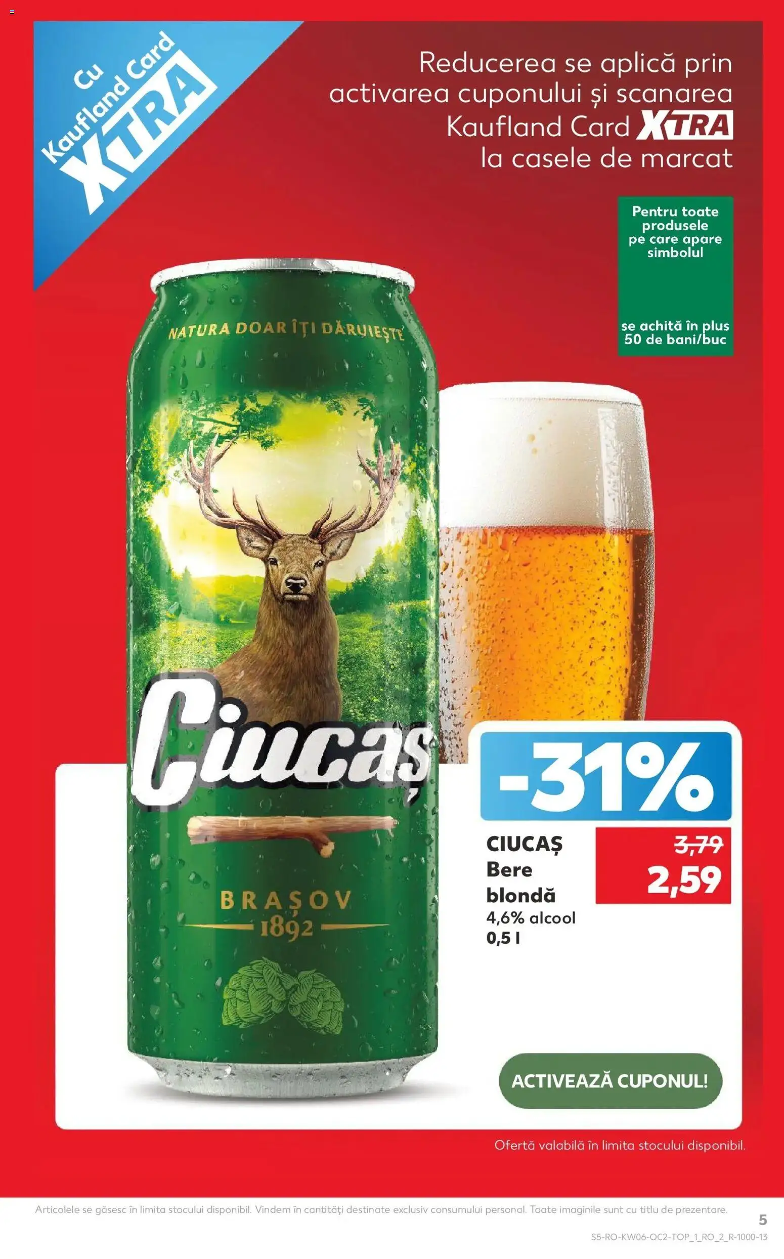 Noul catalog Kaufland – valabil de la 04.02.2026 | Pagină: 5 | Produse: Bere