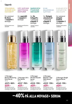 Novage+ Lift + Firm Serum, 30 ml. - Förhandsvisning av reklamblad från butik Oriflame aktuell från 11.03.2026 | Sida: 107 | Produkter: Serum