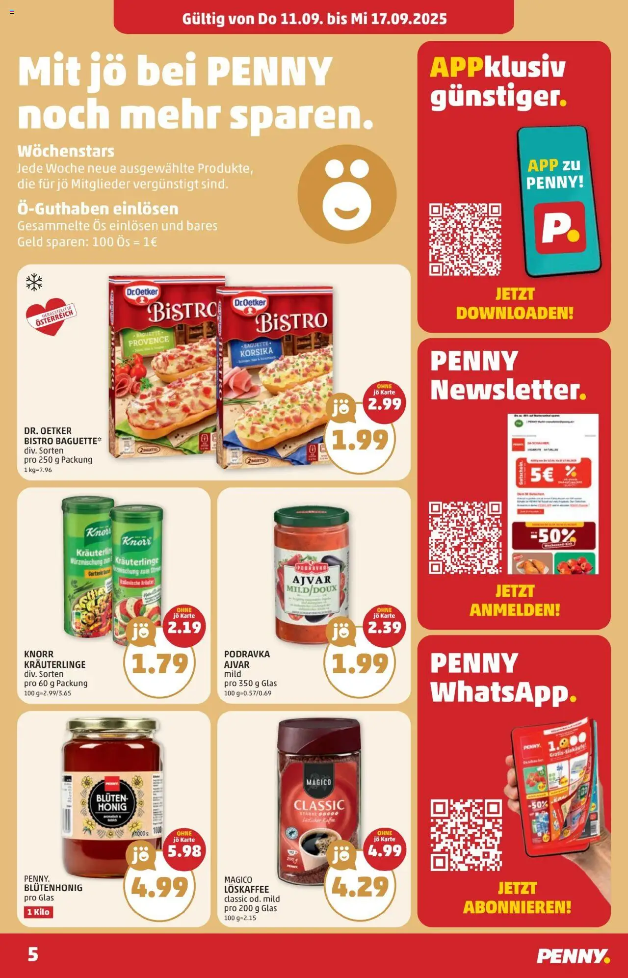 Penny Markt - Eröffnung in 9020 Klagenfurt am Wörthersee gültig ab 11.09.2025 | Seite: 5 | Produkte: Jääkaappipakastin