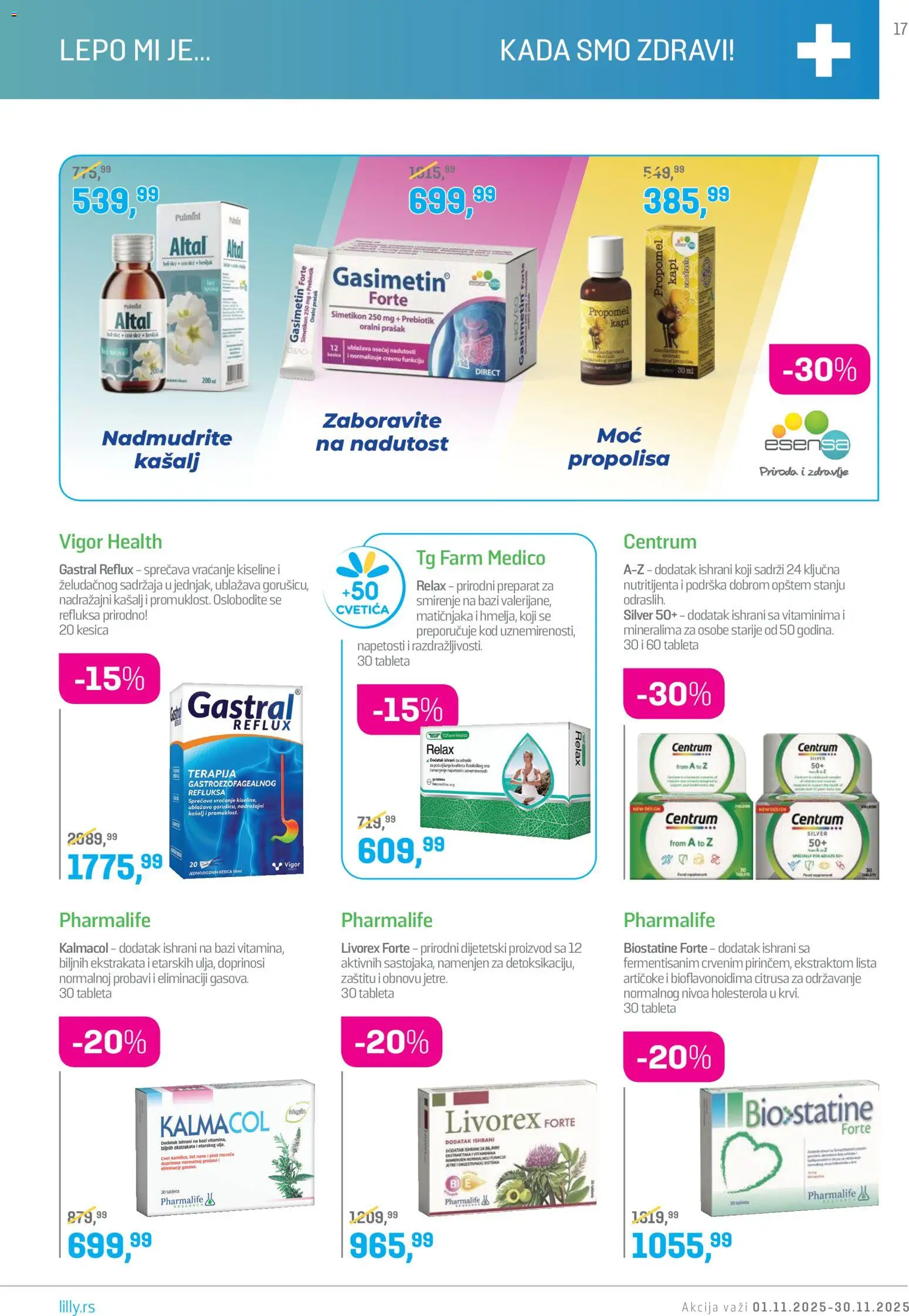 Lilly drogerie katalog - važi od 01.11.2025 | Strana: 17