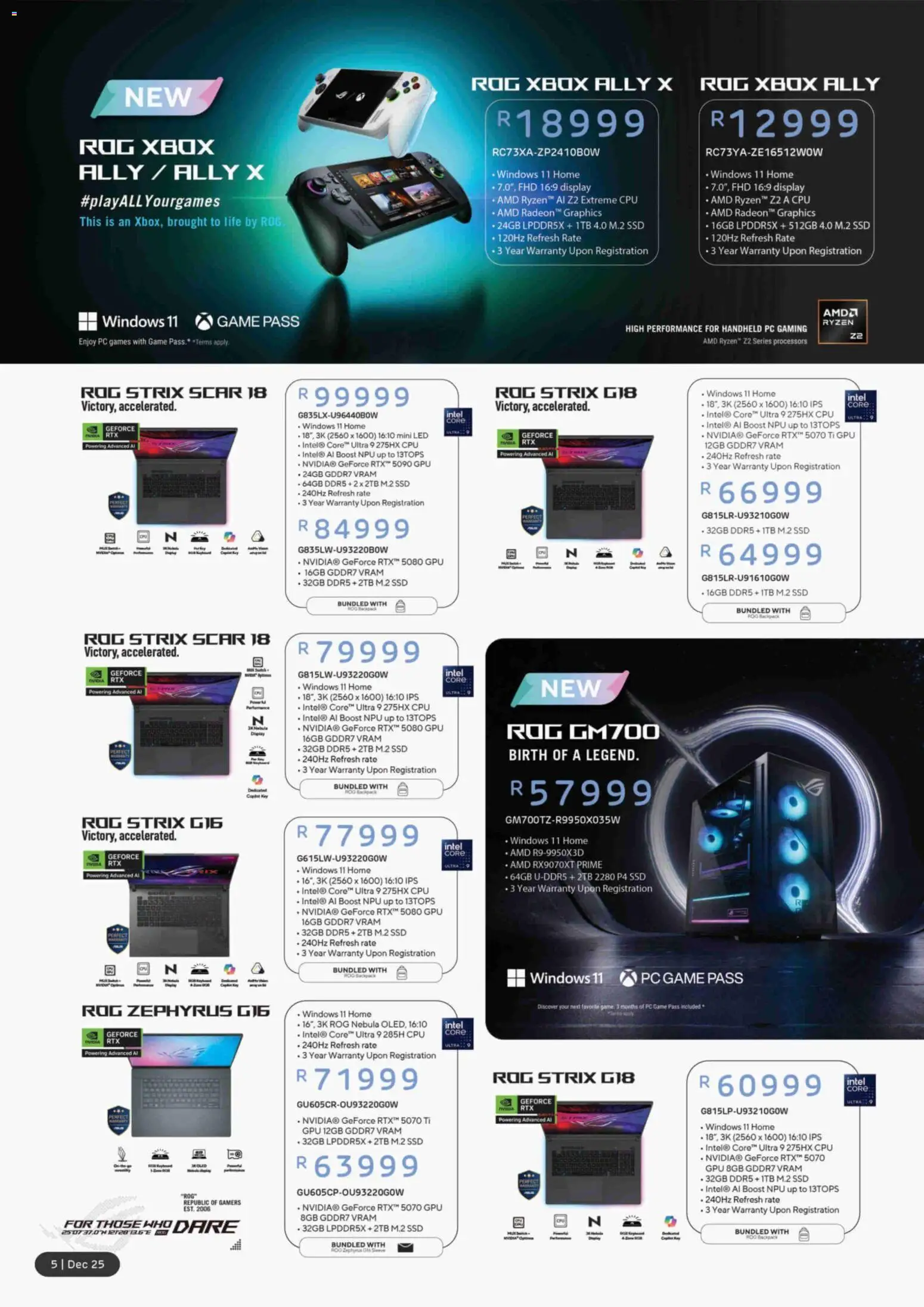 New Computer Mania catalogue – valid from 01.12.2025 | Page: 6 | Products: PC, Backpack, Xbox, Games
