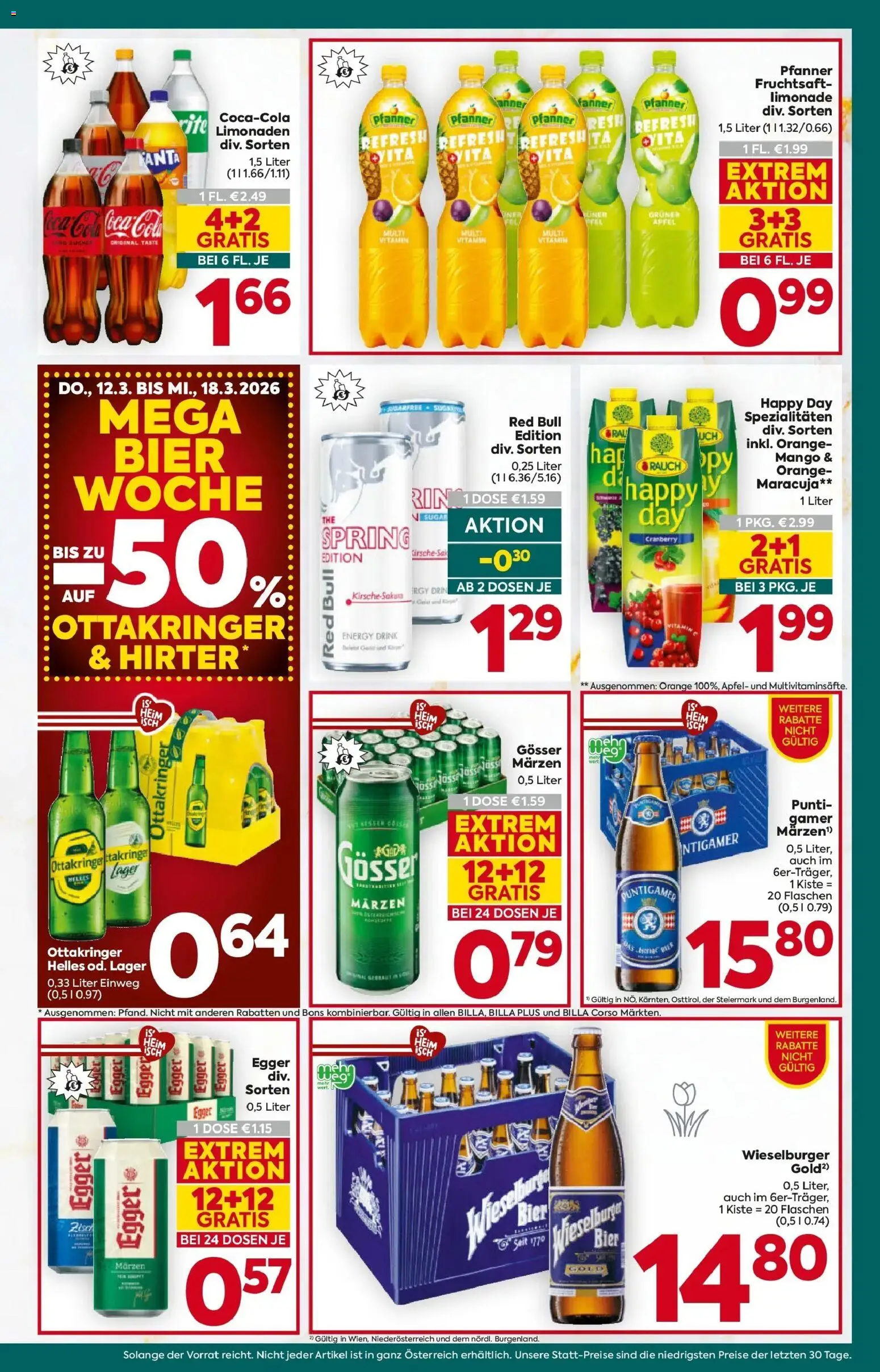Billa Plus Flugblatt - Niederösterreich gültig ab 12.03.2026 | Seite: 13 | Produkte: Mango, Bier, Äpfel