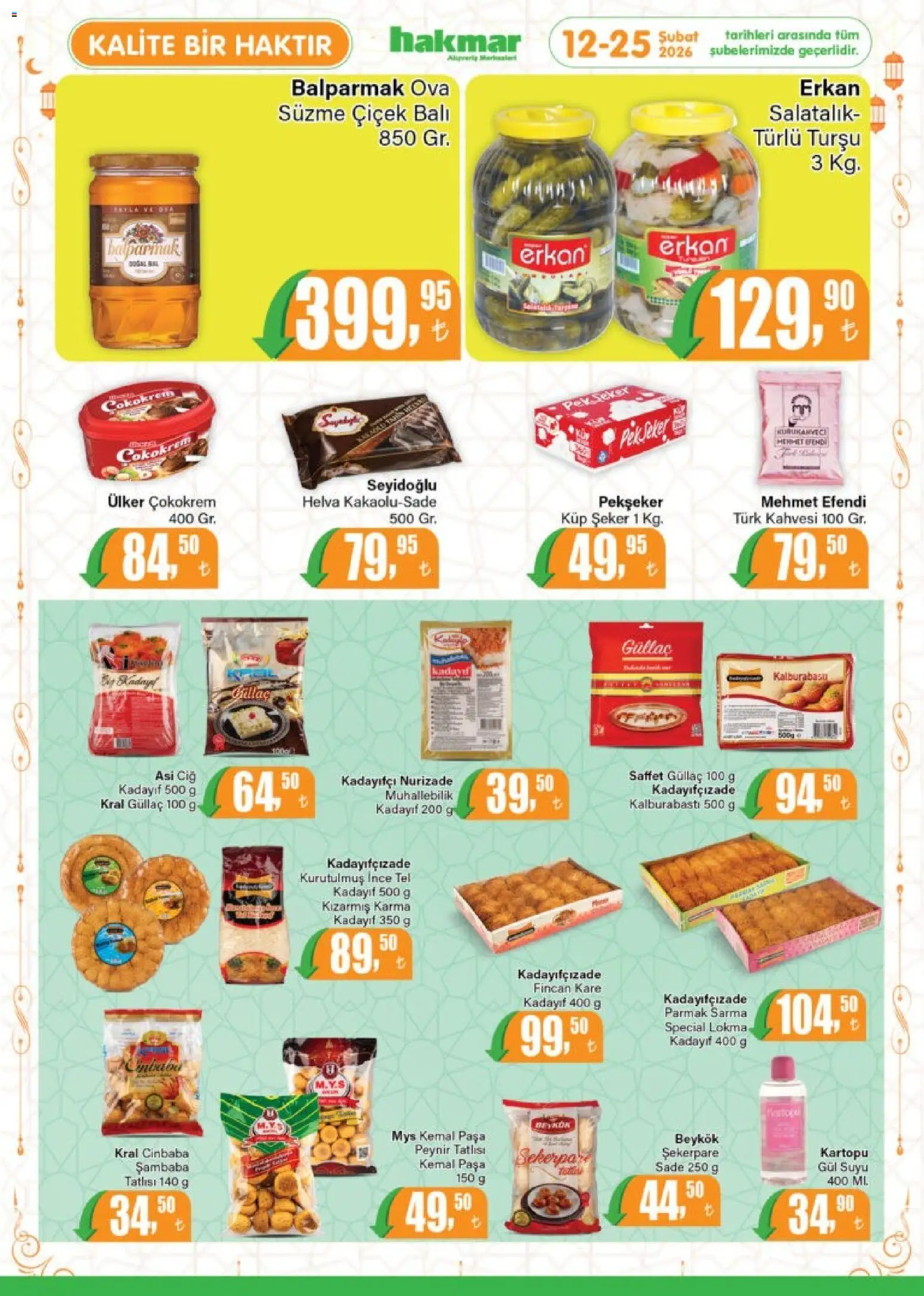 Hakmar Katalog - 12.02.2026 tarihinden itibaren geçerlidir | Sayfa: 5 | Ürünler: Gül, Peynir, Şeker, Küp şeker
