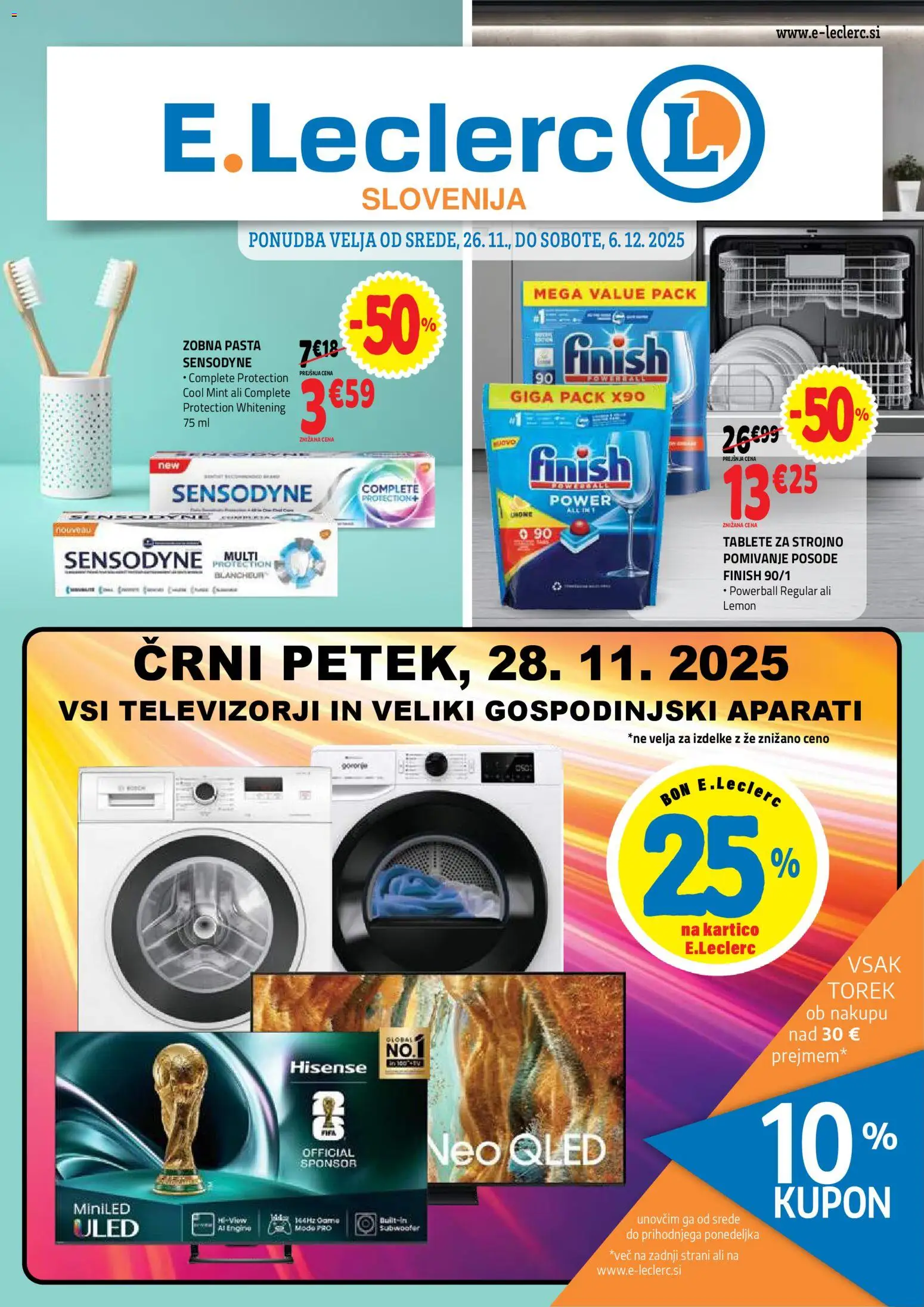 Novi E.leclerc katalog ponudbe – veljaven od 26.11.2025 | Stran: 1 | Izdelki: Zobna pasta