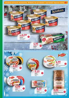 Pogląd oferty "Eurocash Gazetka - Katalog Artykułów Spożywczych" - ważna od 14.12.2025 | Strona: 35 | Produkty: Tuńczyk z warzywami, Paprykarz, Sałatka z tuńczykiem, Flaki