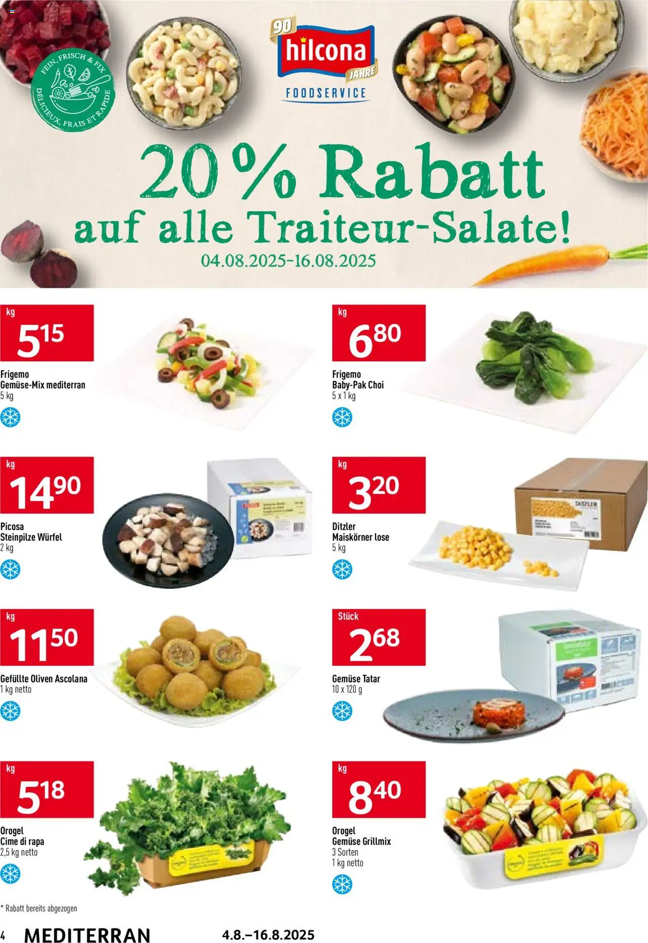 Prodega Aktionen Mediterran ab 04.08.2025 | Seite: 4 | Produkte: Gemüse