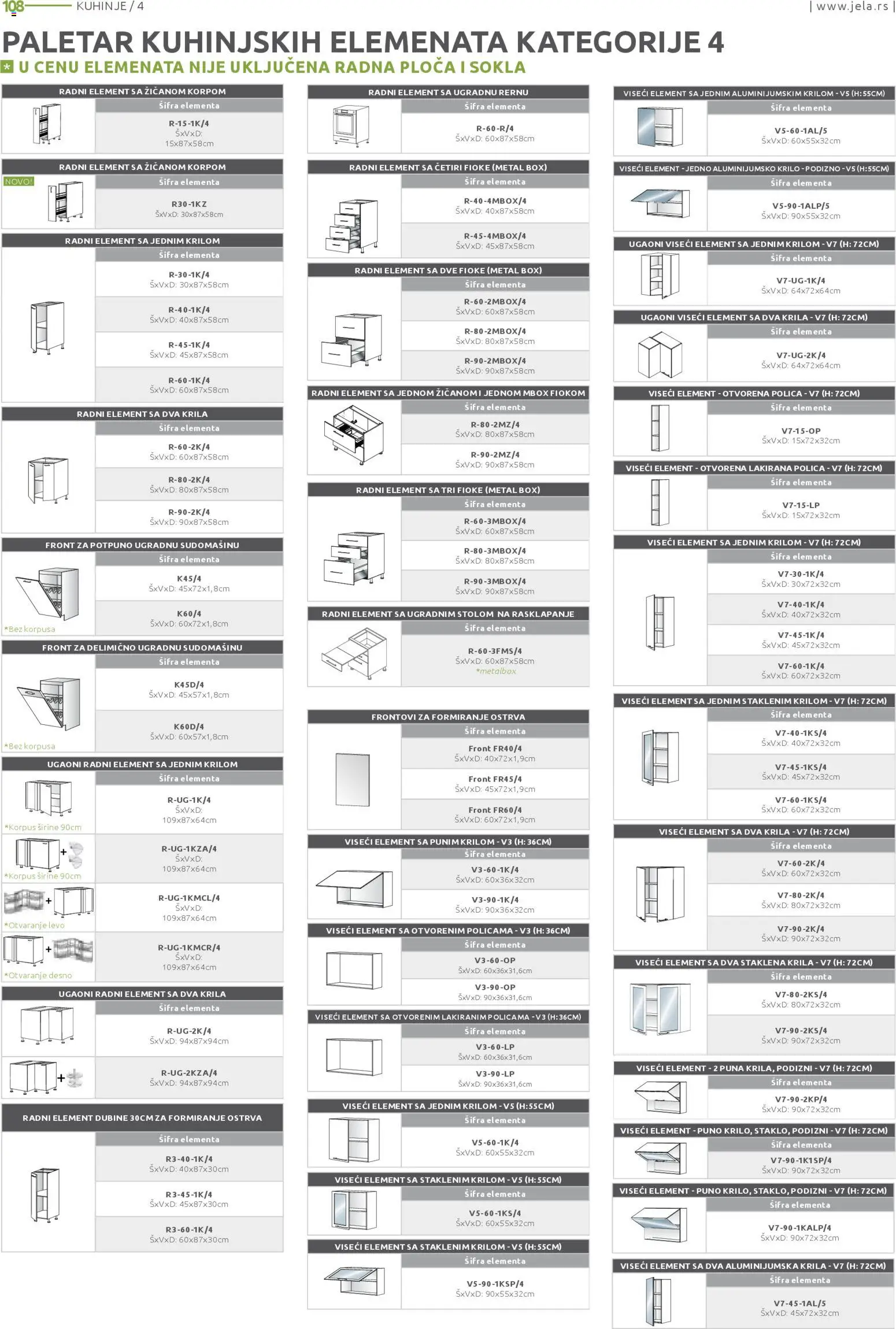 Jela katalog - važi od 17.11.2025 | Strana: 108 | Proizvode: Polica, Radna ploča