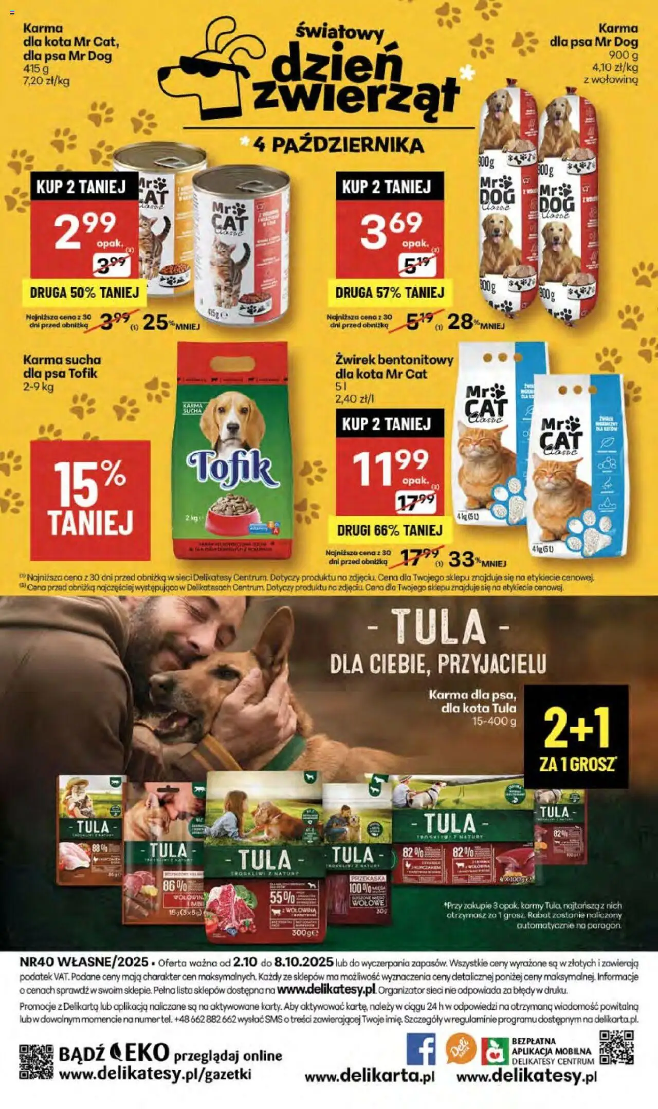 Delikatesy Centrum Gazetka - Sklepy Własne od 02.10.2025 | Strona: 53 | Produkty: Delikatesy, Karma dla kota, Żwirek bentonitowy, Wołowina