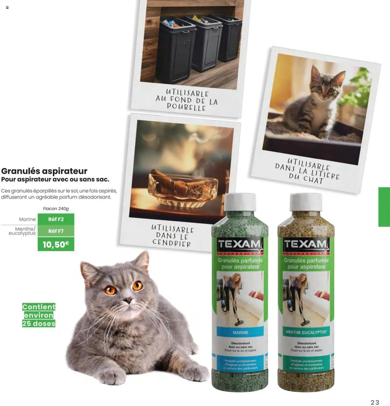 {H1} | Page: 23 | Produits: Menthe, Poubelle, Sac, Désodorisant